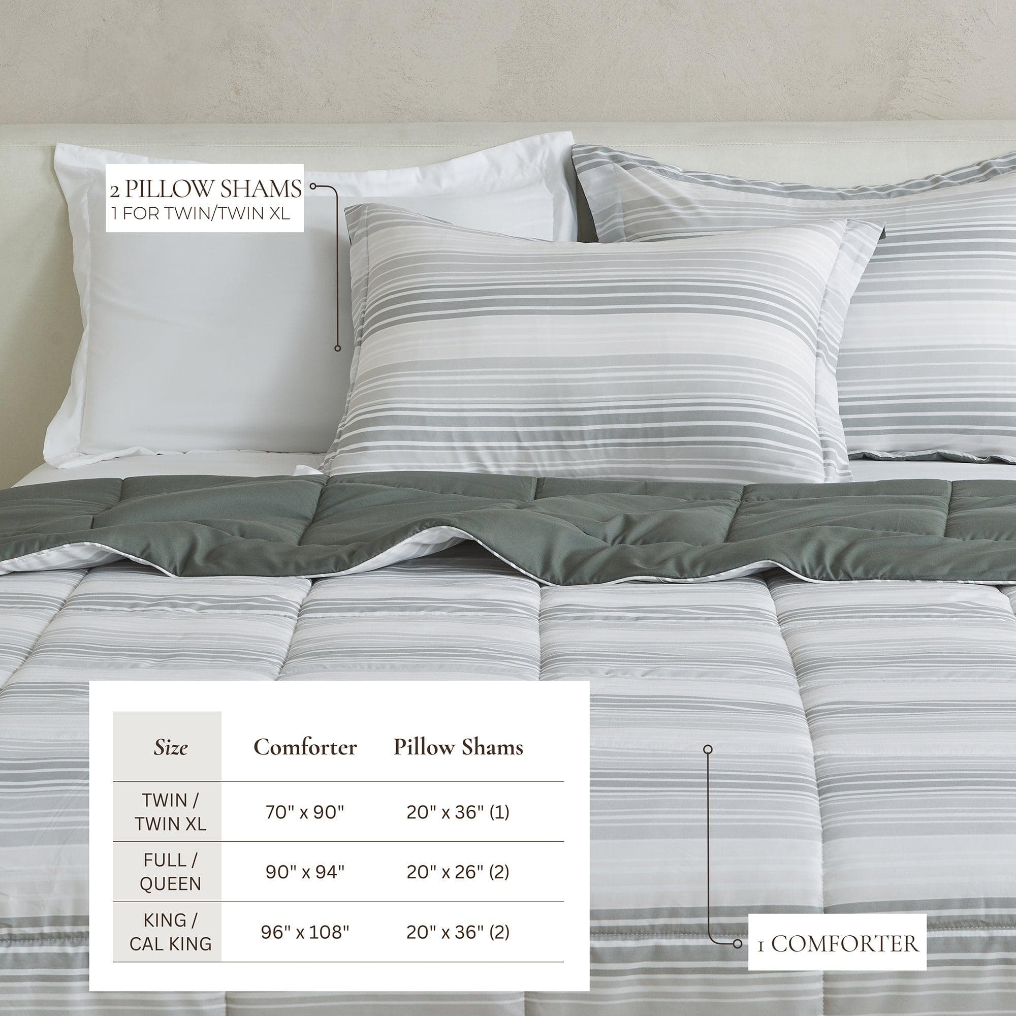Reversible Comforter Set - Odette Collection Great Bay Home