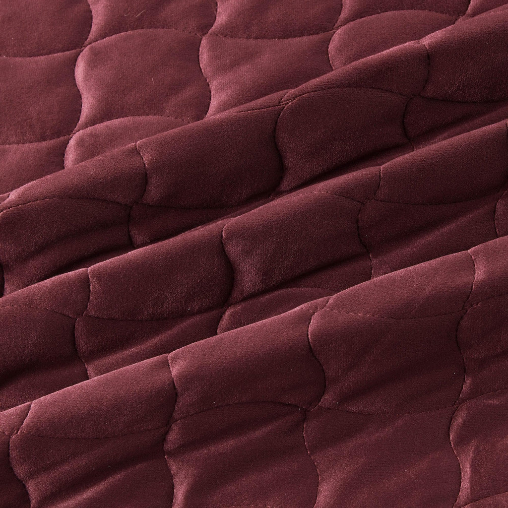 Velvet Box-Stitched Quilt Set - Vivica Collection Great Bay Home