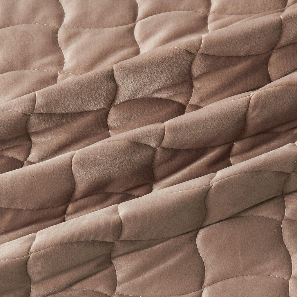 Velvet Box-Stitched Quilt Set - Vivica Collection Great Bay Home