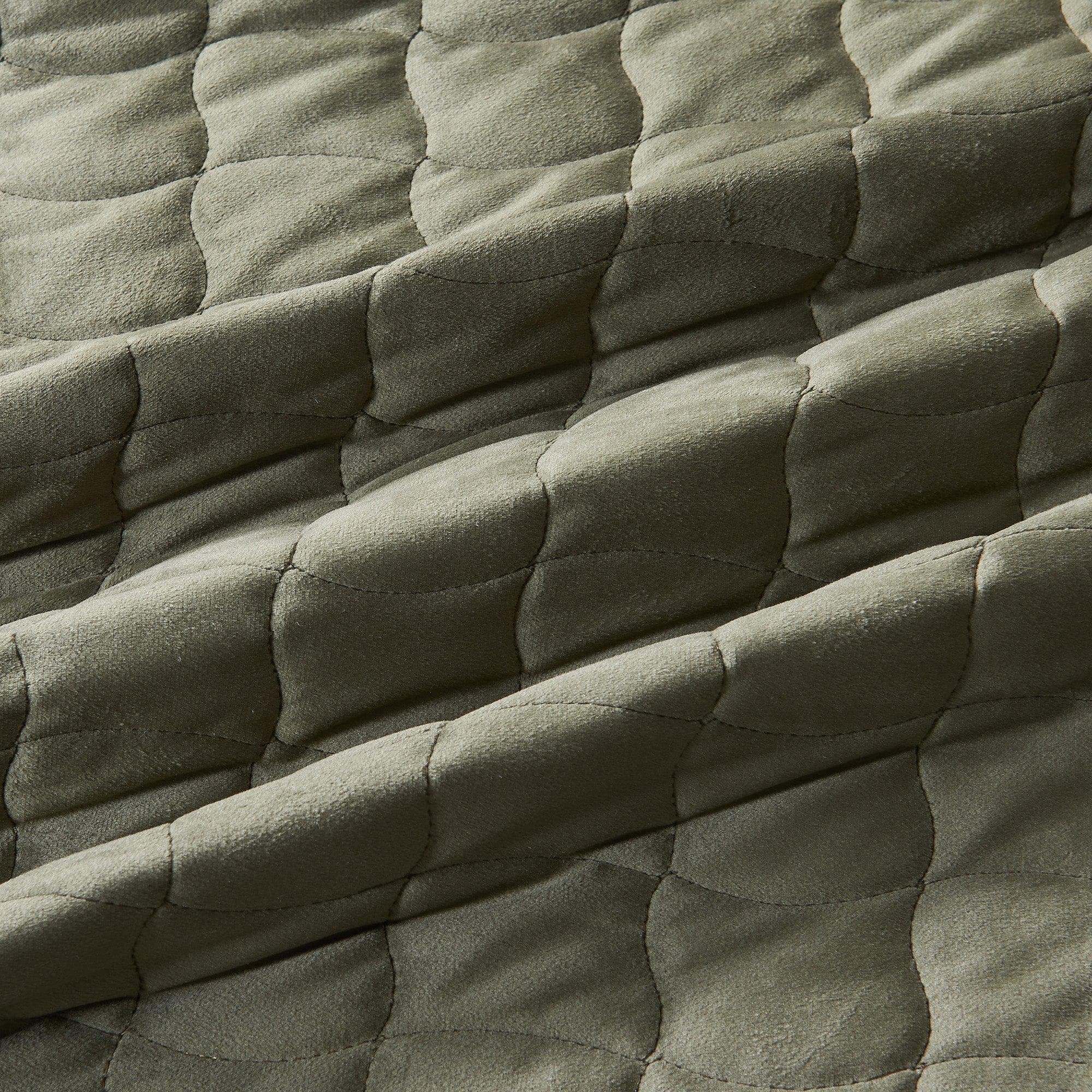 Velvet Box-Stitched Quilt Set - Vivica Collection Great Bay Home