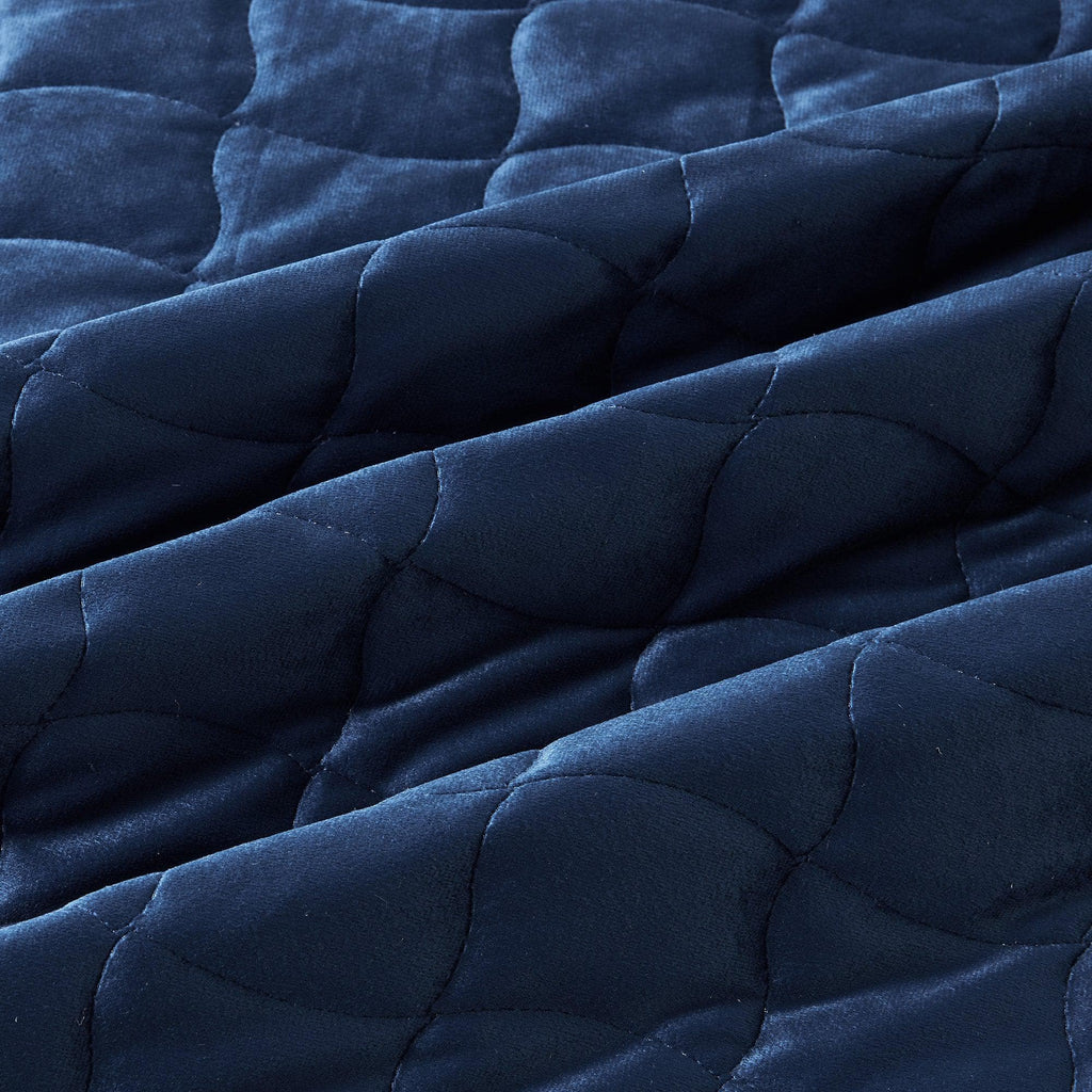 Velvet Box-Stitched Quilt Set - Vivica Collection Great Bay Home