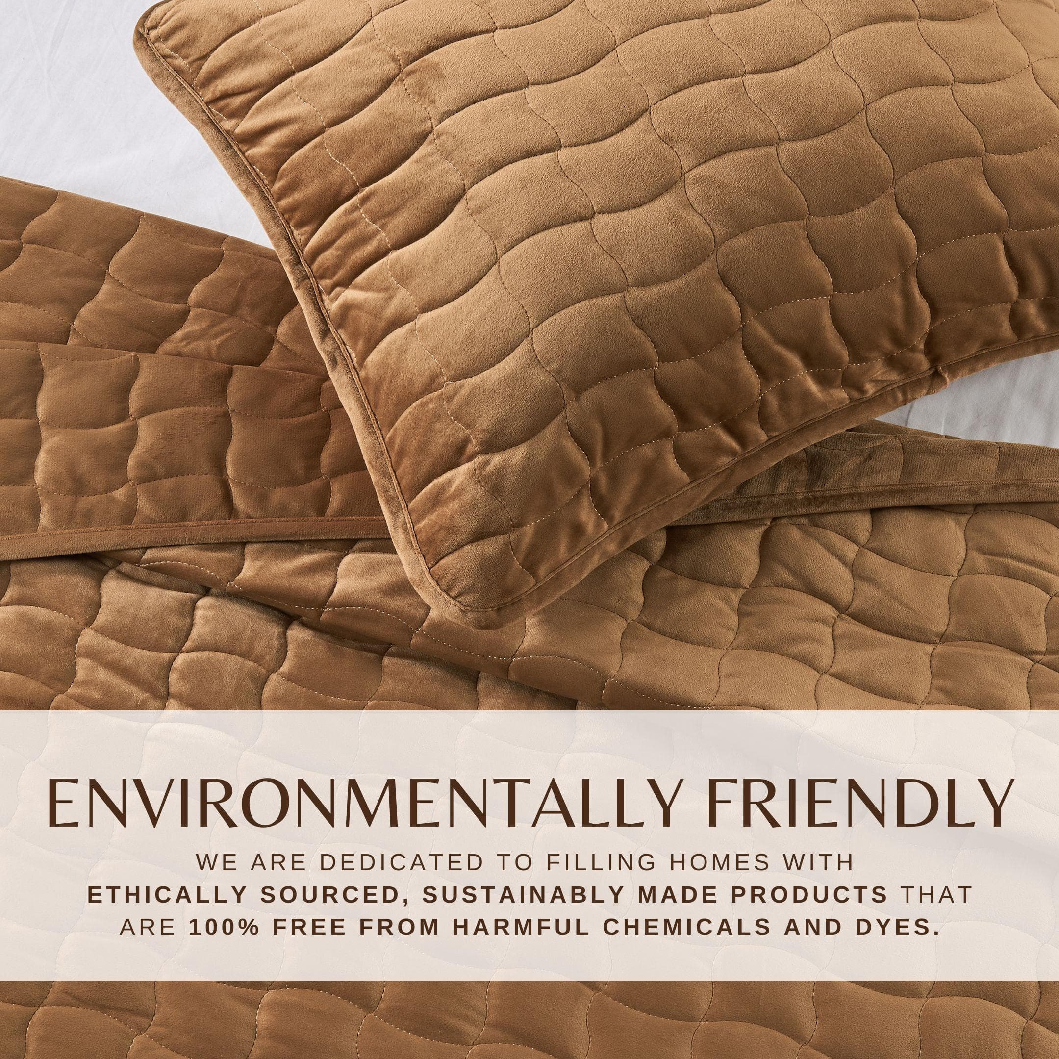 Velvet Box-Stitched Quilt Set - Vivica Collection Great Bay Home
