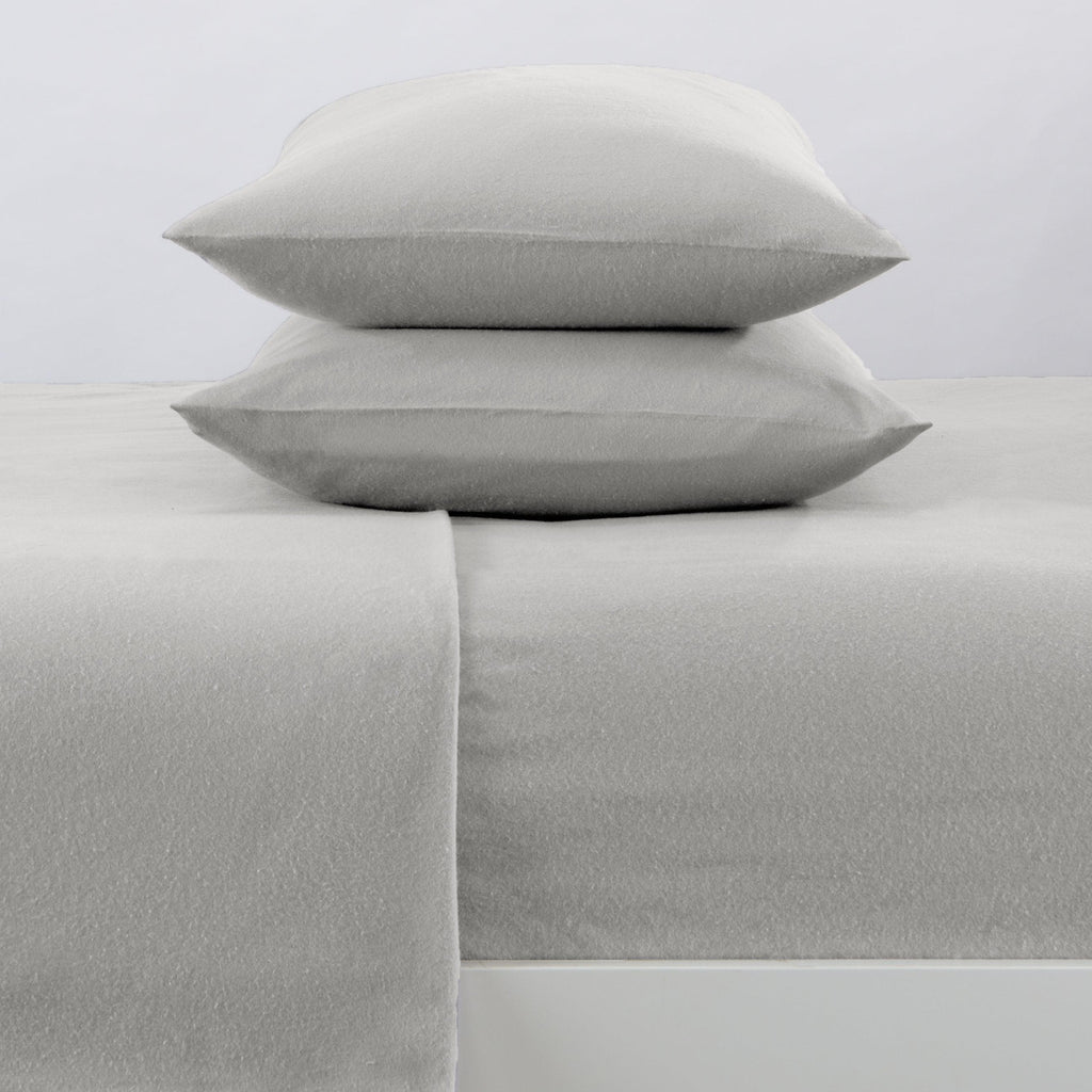 Cotton Solid Flannel Sheet - Nordic Collection Great Bay Home