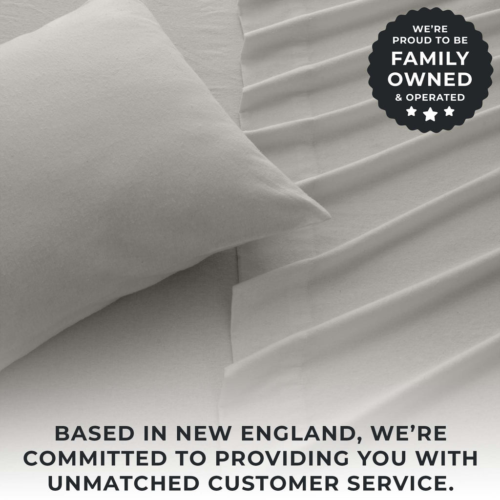 Cotton Solid Flannel Sheet - Nordic Collection Great Bay Home