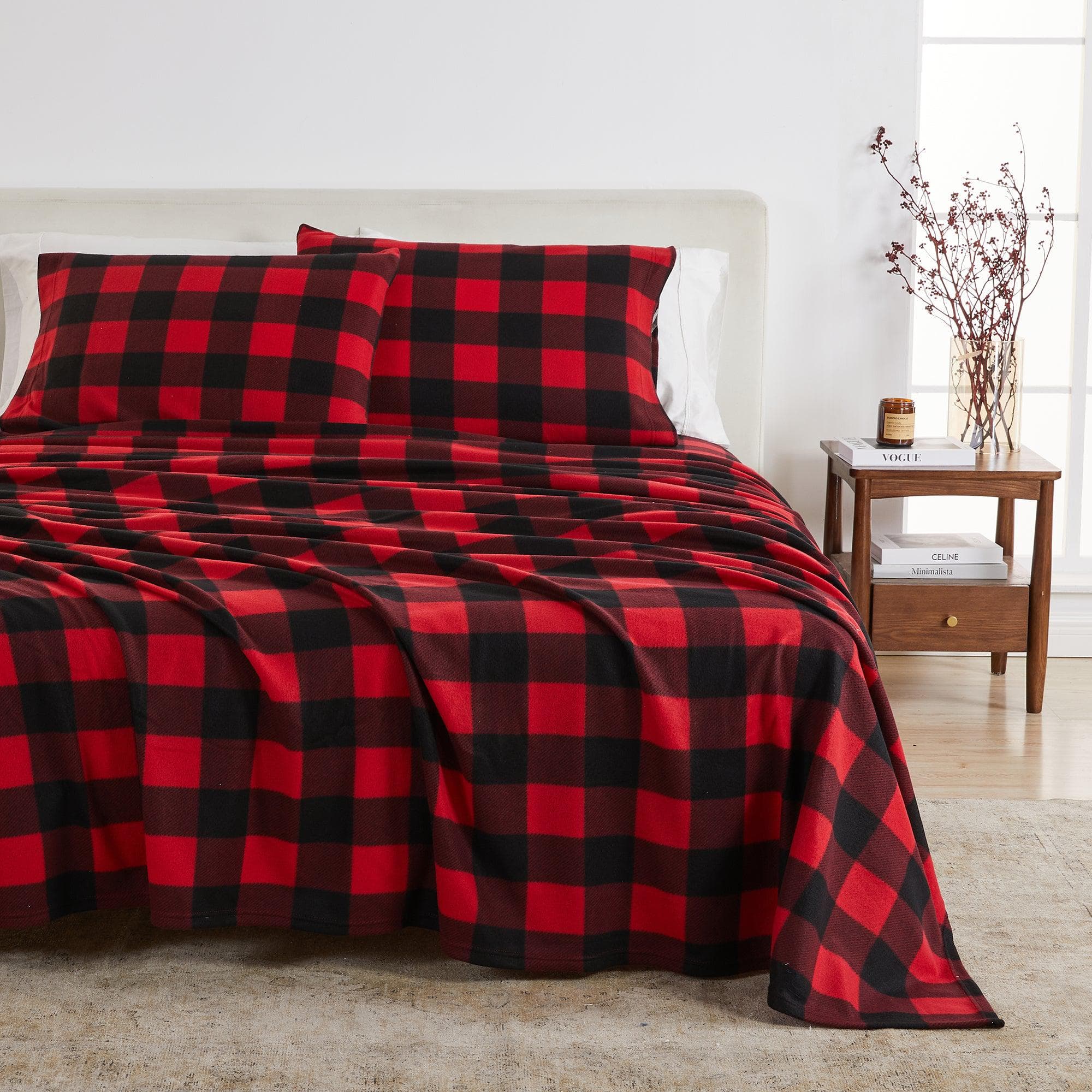 Printed Fleece Sheet - Dara Collection Great Bay Home