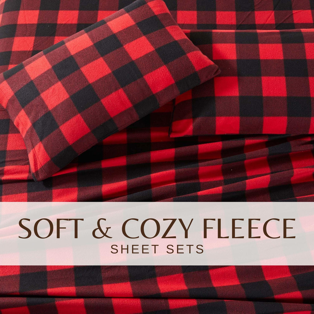 Printed Fleece Sheet - Dara Collection Great Bay Home