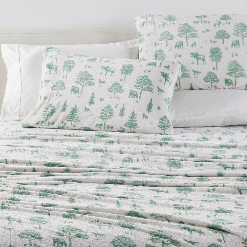 Printed Plush Sheet - Velvet Luxe Collection Great Bay Home