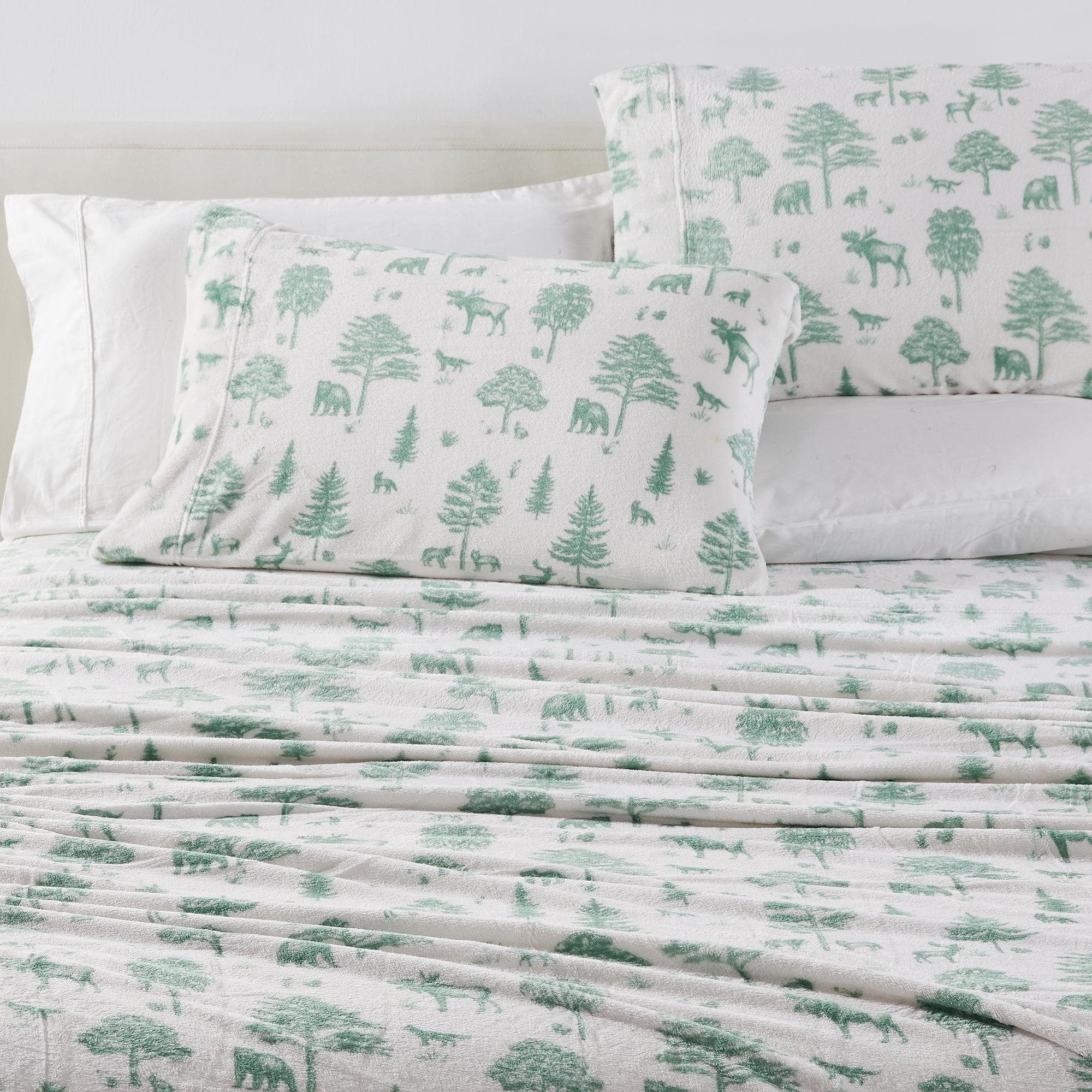 Printed Plush Sheet - Velvet Luxe Collection Great Bay Home