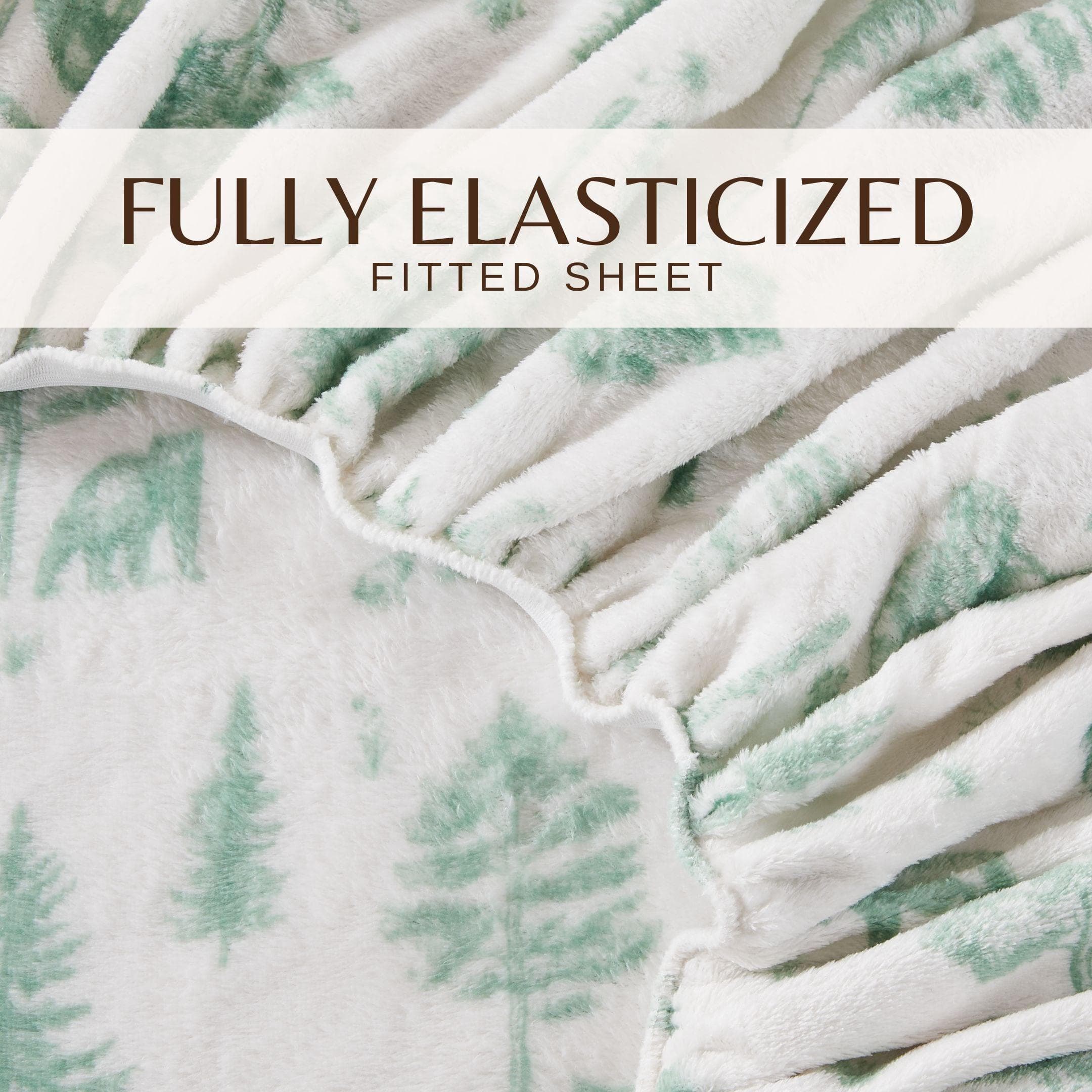 Printed Plush Sheet - Velvet Luxe Collection Great Bay Home