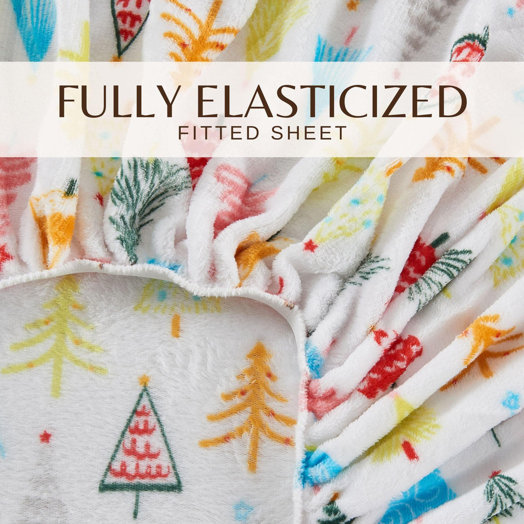 Printed Plush Sheet - Velvet Luxe Collection Great Bay Home