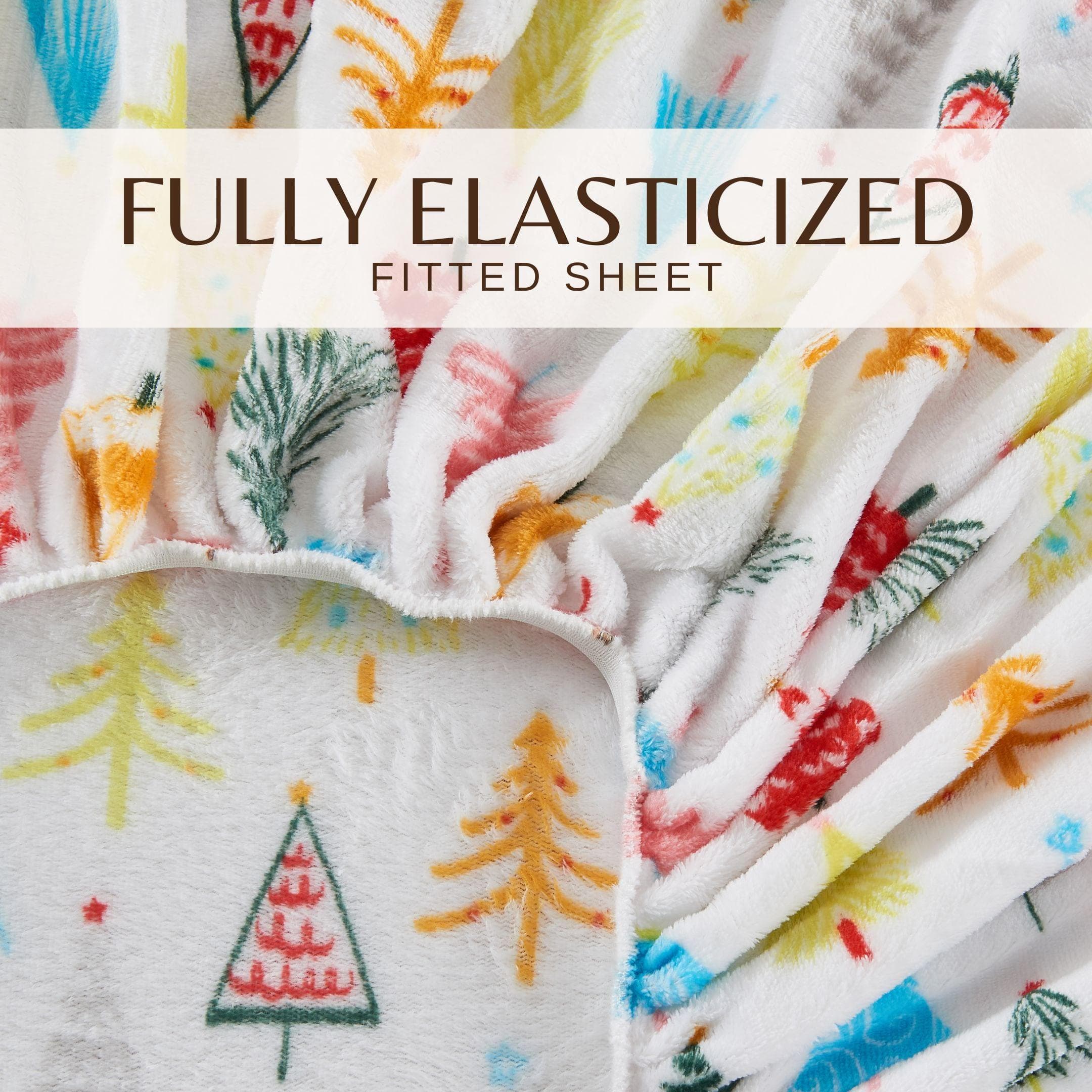 Printed Plush Sheet - Velvet Luxe Collection Great Bay Home