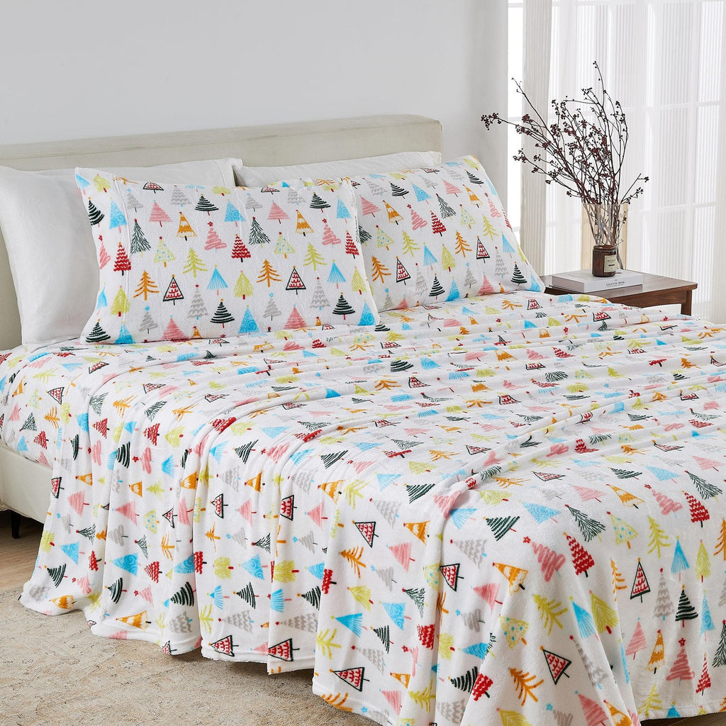 Printed Plush Sheet - Velvet Luxe Collection Great Bay Home