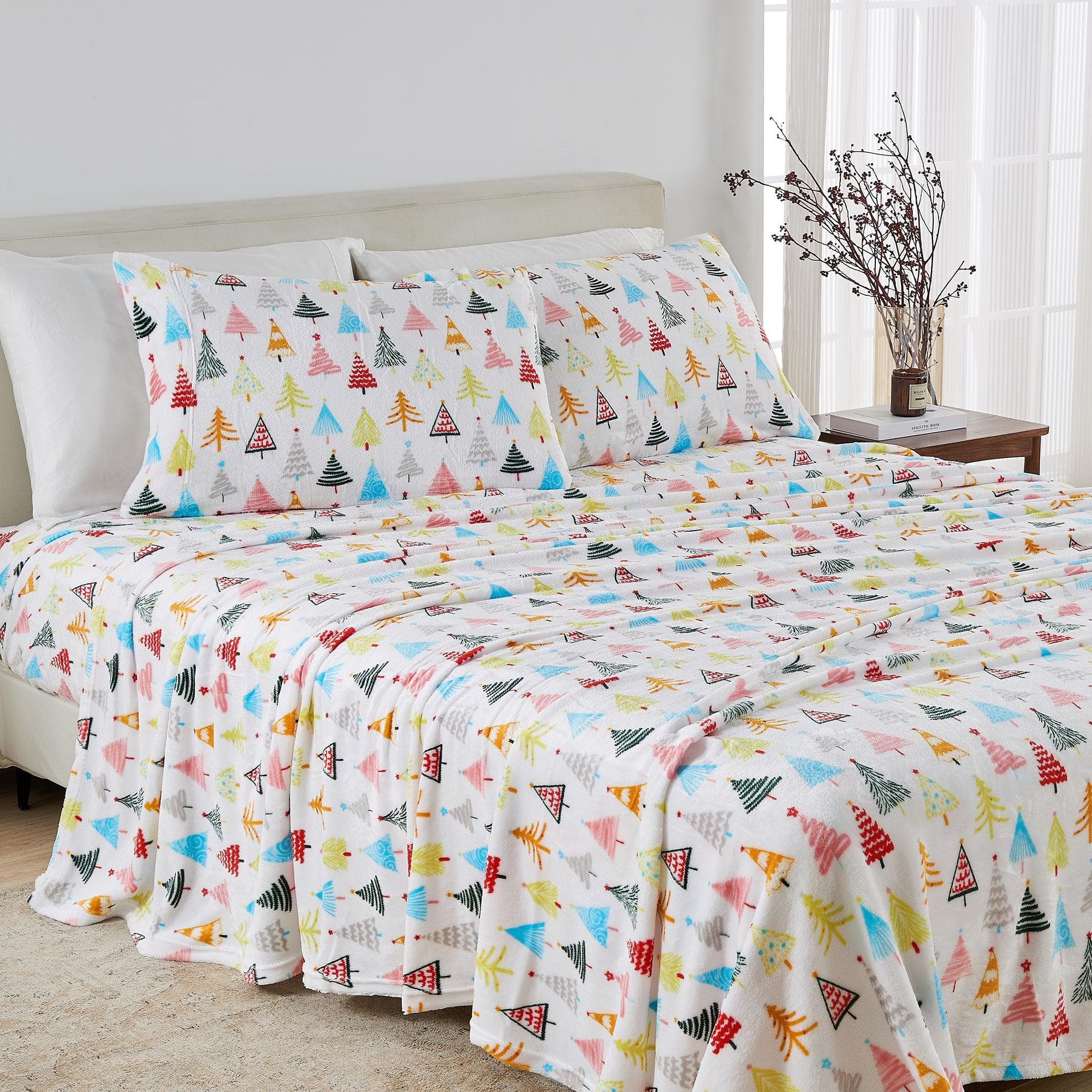 Printed Plush Sheet - Velvet Luxe Collection Great Bay Home