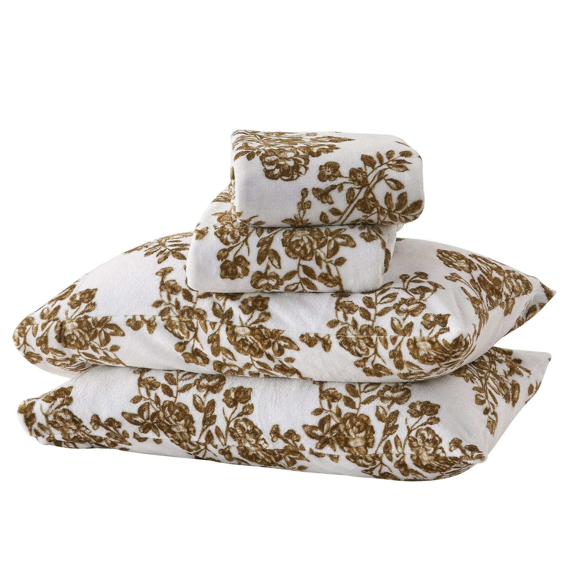Printed Plush Sheet - Velvet Luxe Collection Great Bay Home