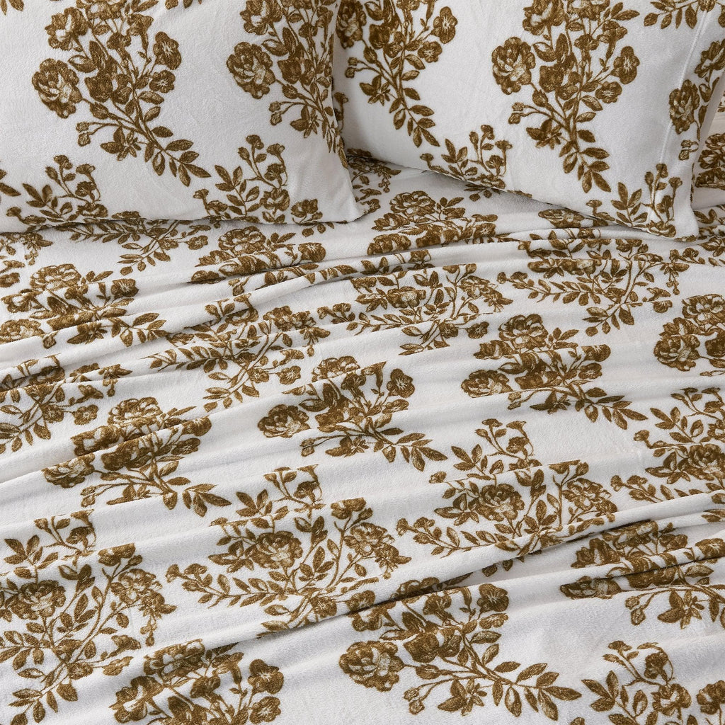 Printed Plush Sheet - Velvet Luxe Collection Great Bay Home