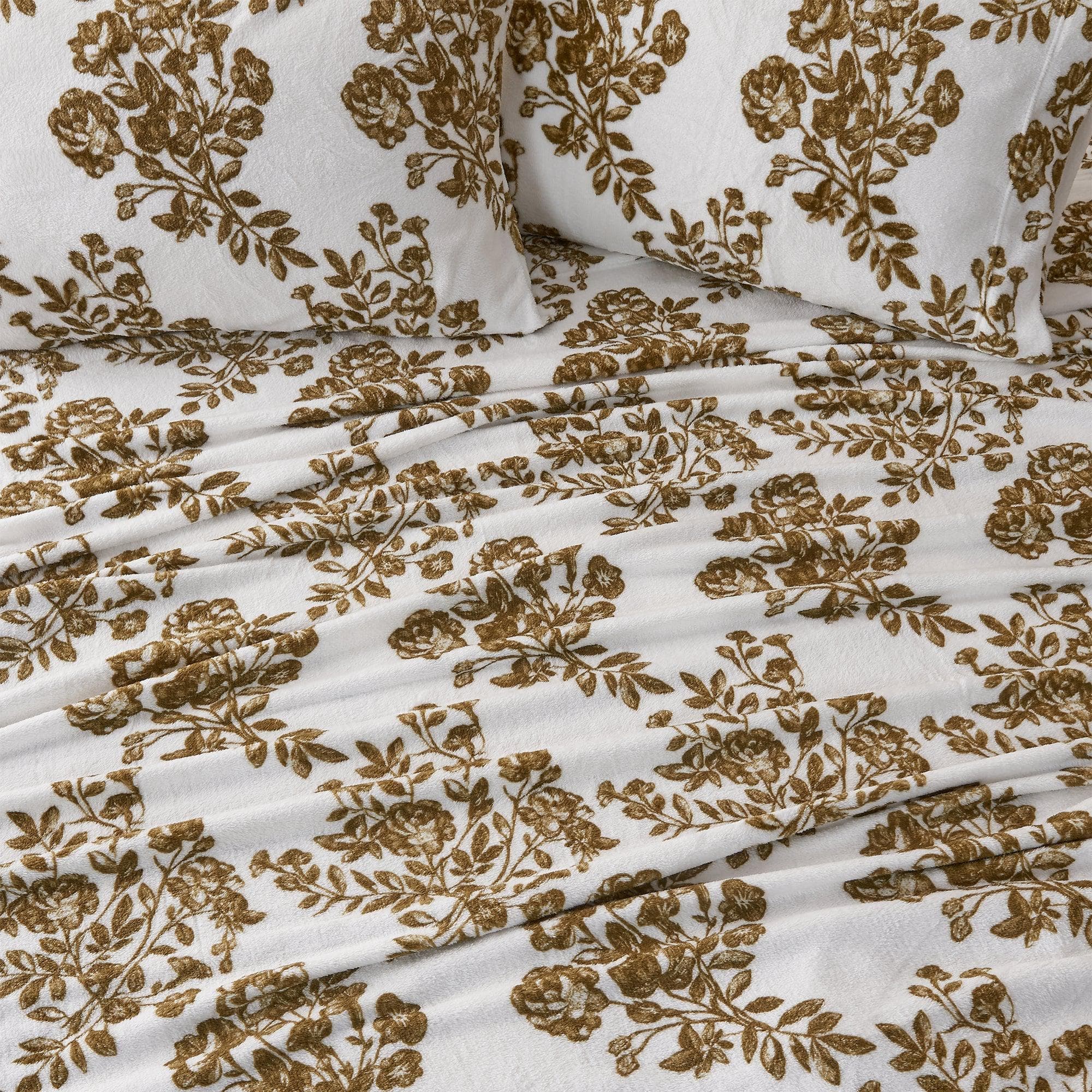 Printed Plush Sheet - Velvet Luxe Collection Great Bay Home