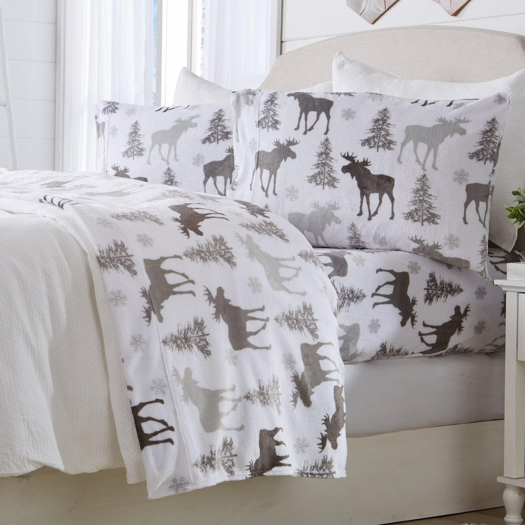 Printed Plush Sheet - Velvet Luxe Collection Great Bay Home