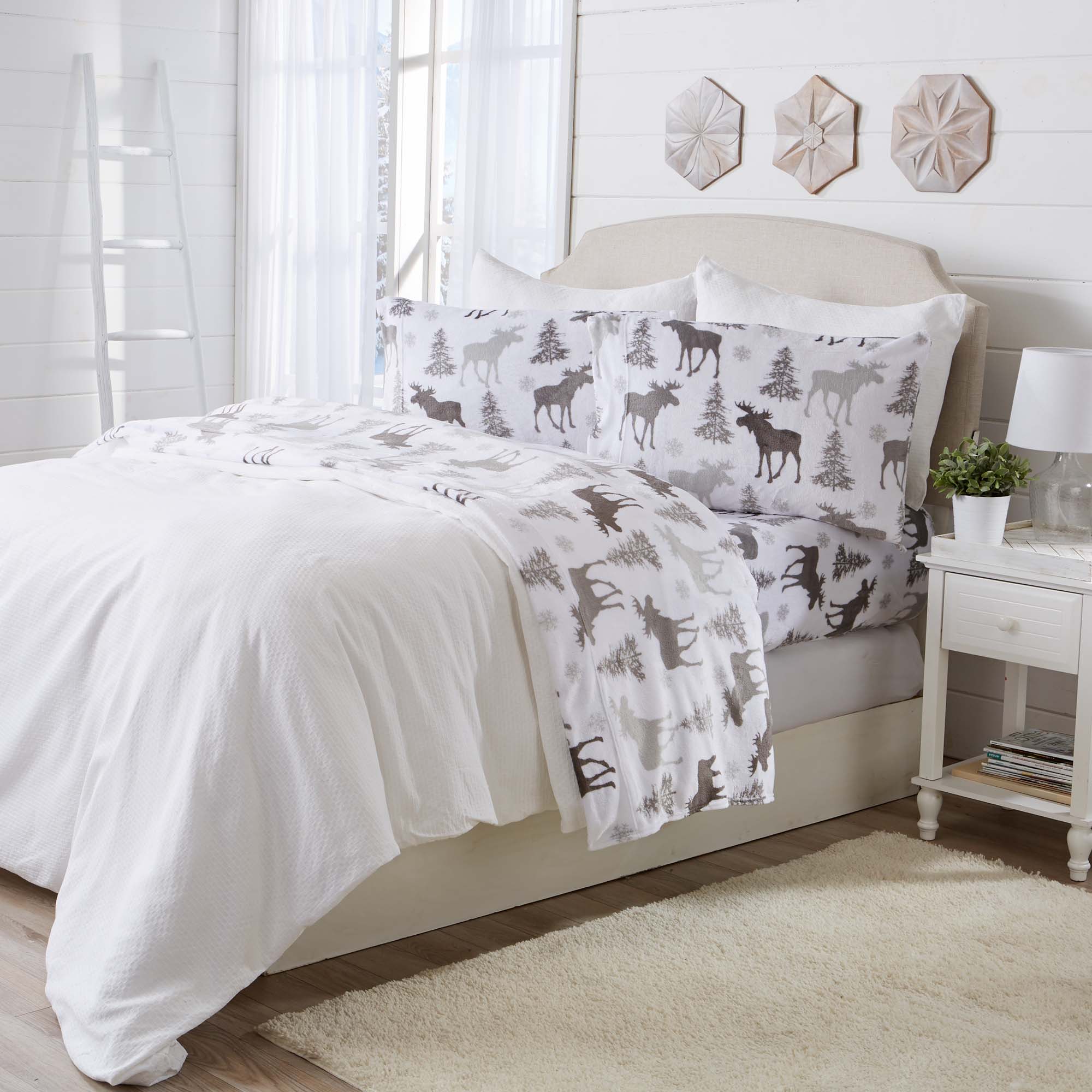 Printed Plush Sheet - Velvet Luxe Collection Great Bay Home