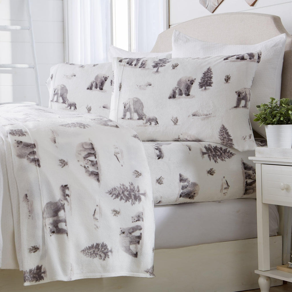 Printed Plush Sheet - Velvet Luxe Collection Great Bay Home