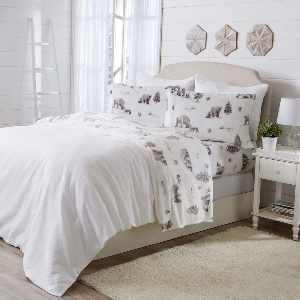 Printed Plush Sheet - Velvet Luxe Collection Great Bay Home