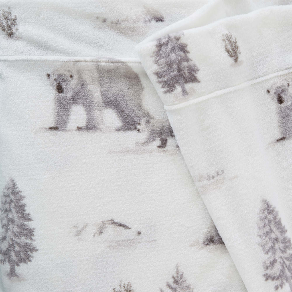 Printed Plush Sheet - Velvet Luxe Collection Great Bay Home