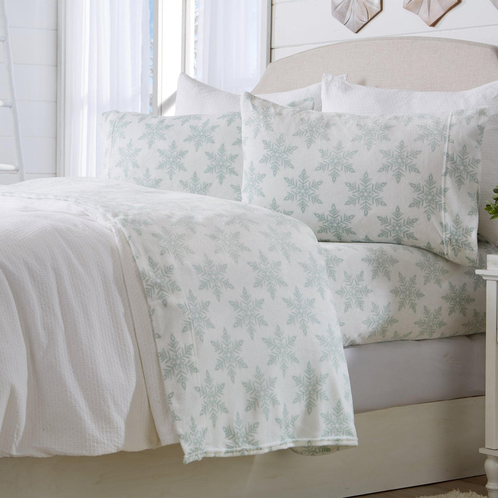 Printed Plush Sheet - Velvet Luxe Collection Great Bay Home