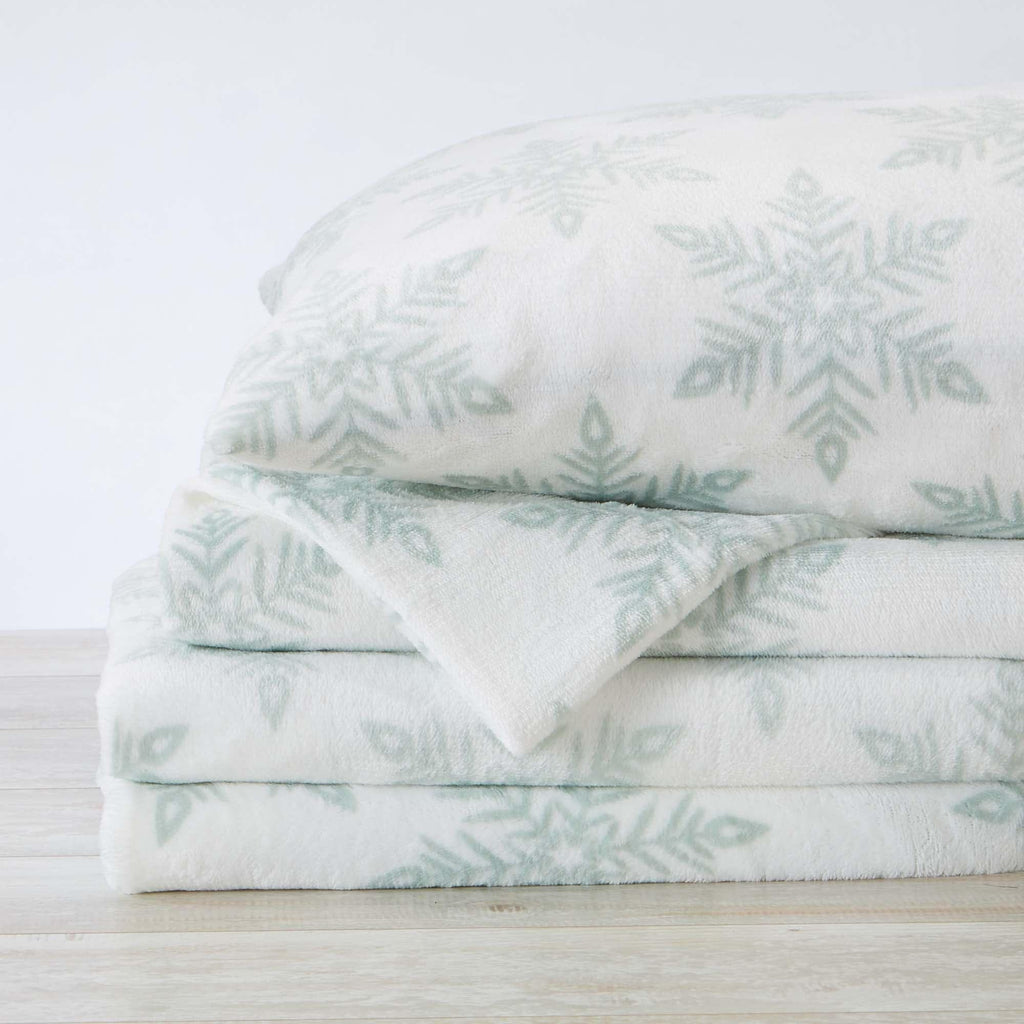 Printed Plush Sheet - Velvet Luxe Collection Great Bay Home