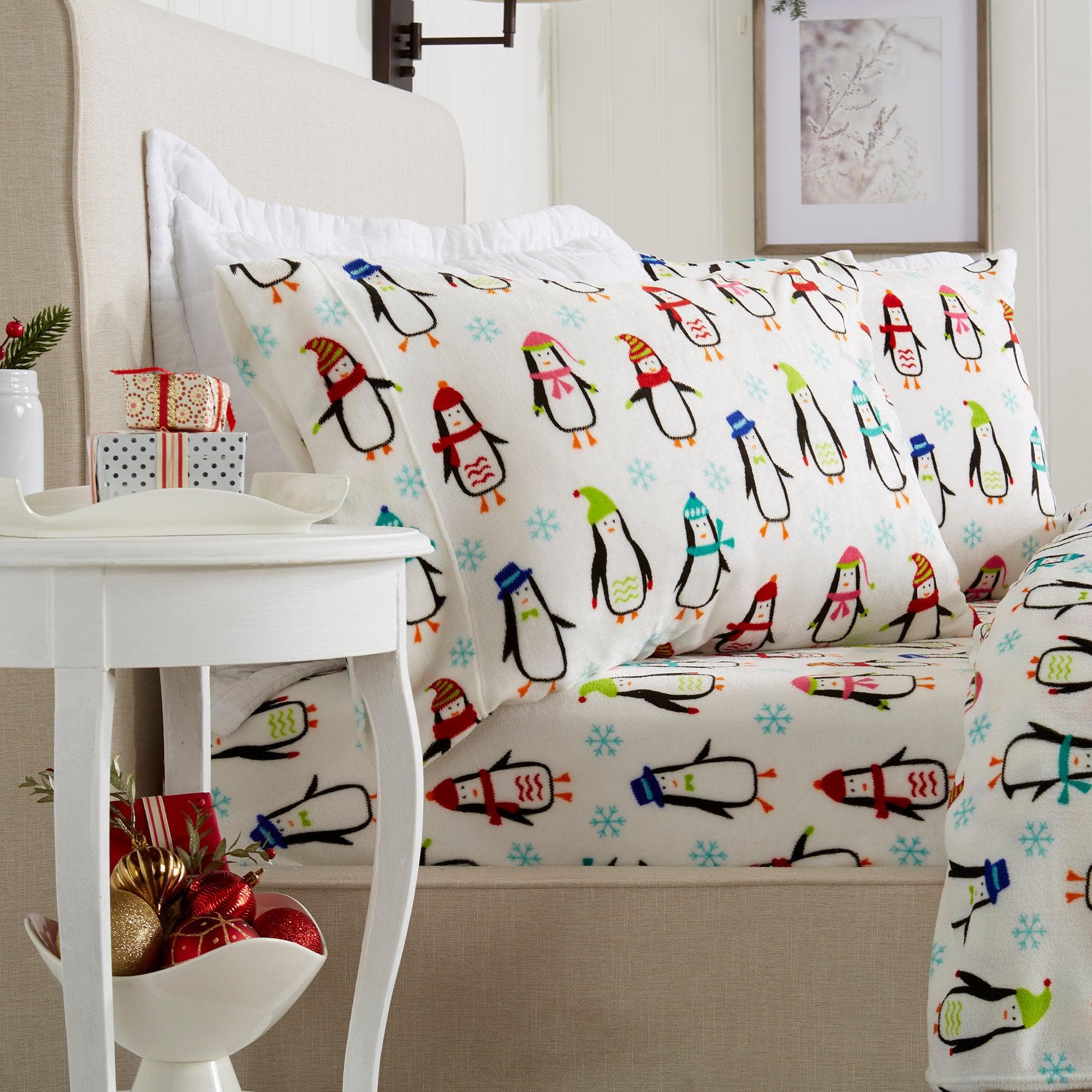 Printed Plush Sheet - Velvet Luxe Collection Great Bay Home