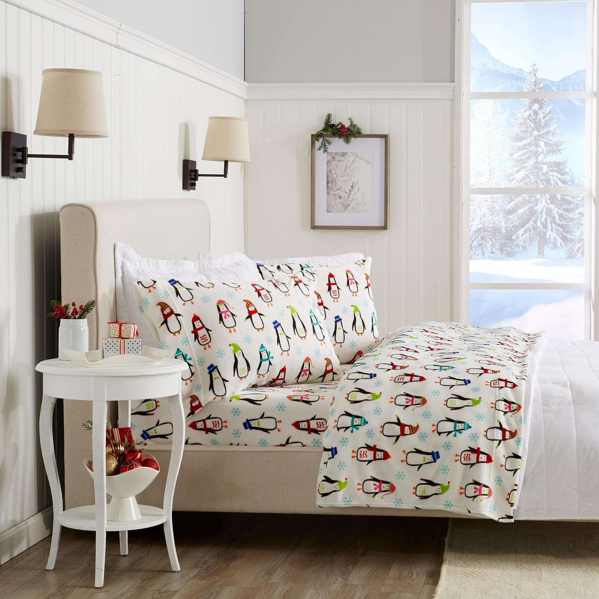Printed Plush Sheet - Velvet Luxe Collection Great Bay Home