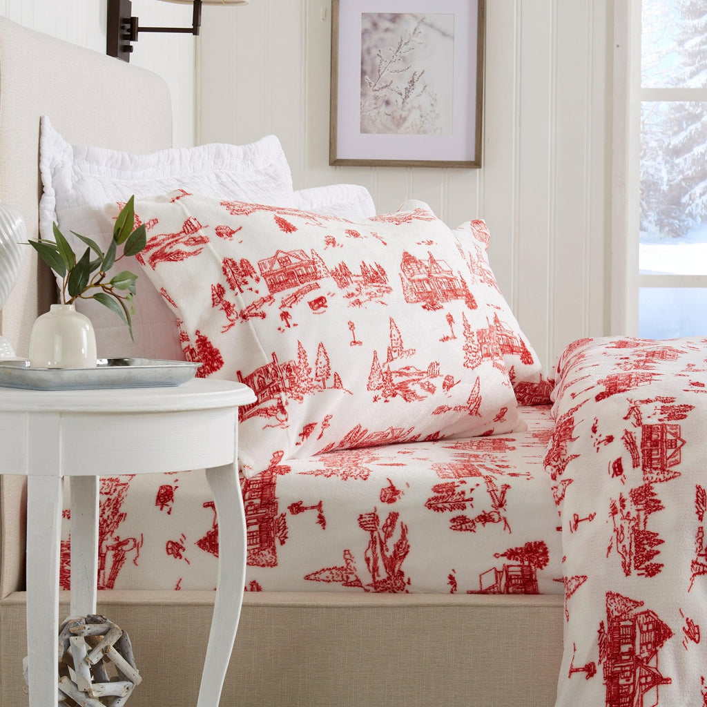 Printed Plush Sheet - Velvet Luxe Collection Great Bay Home