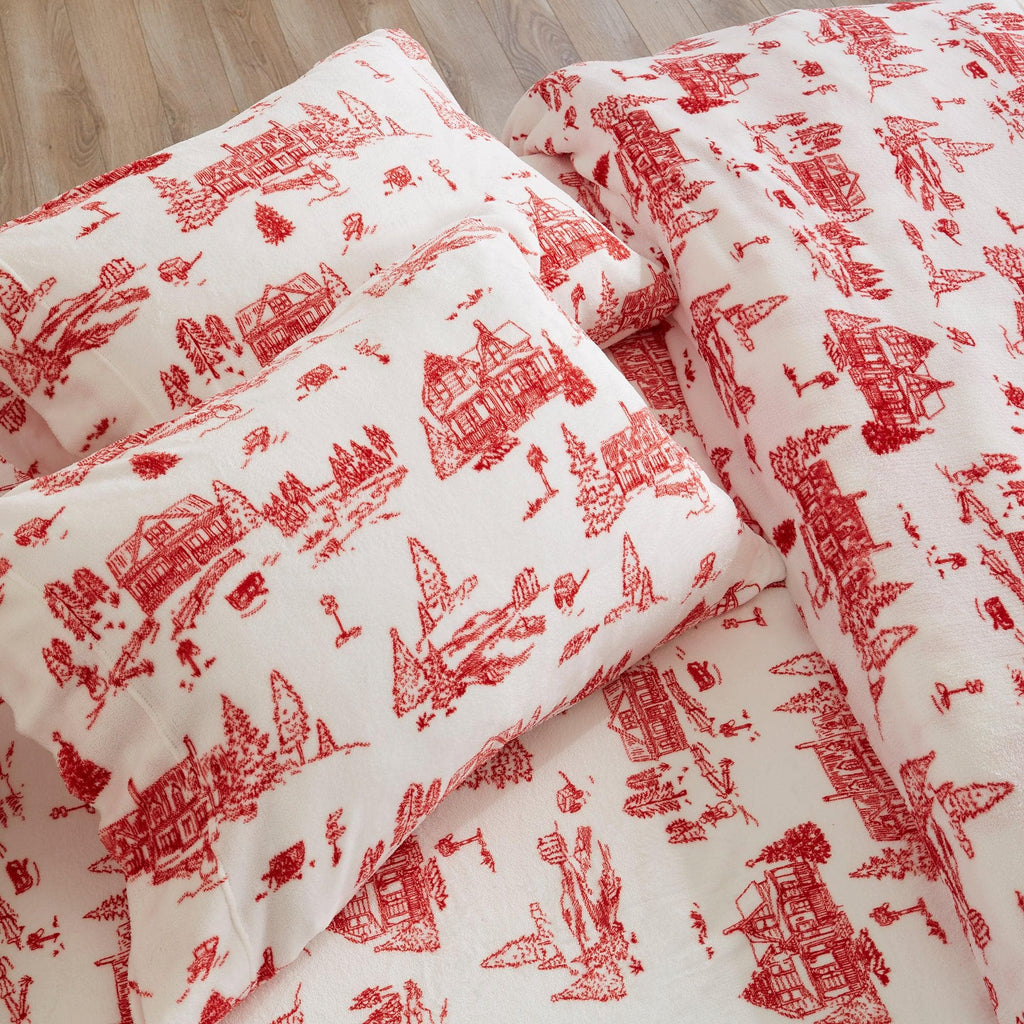 Printed Plush Sheet - Velvet Luxe Collection Great Bay Home