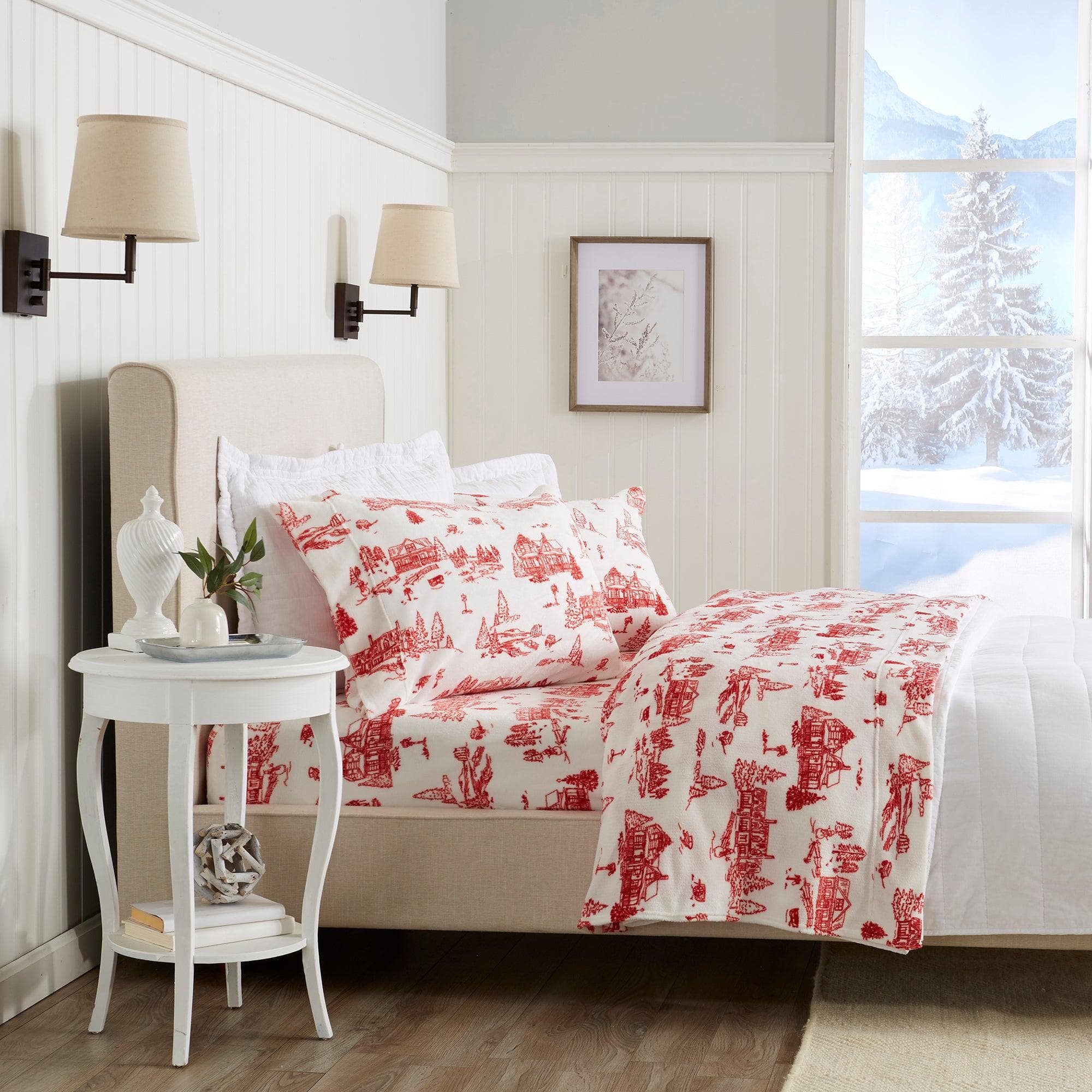 Printed Plush Sheet - Velvet Luxe Collection Great Bay Home