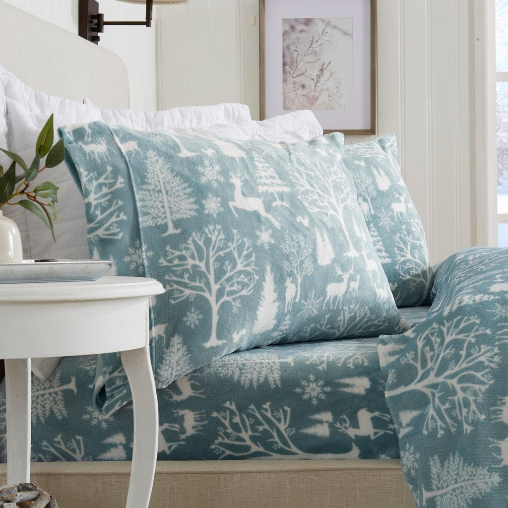 Printed Plush Sheet - Velvet Luxe Collection Great Bay Home