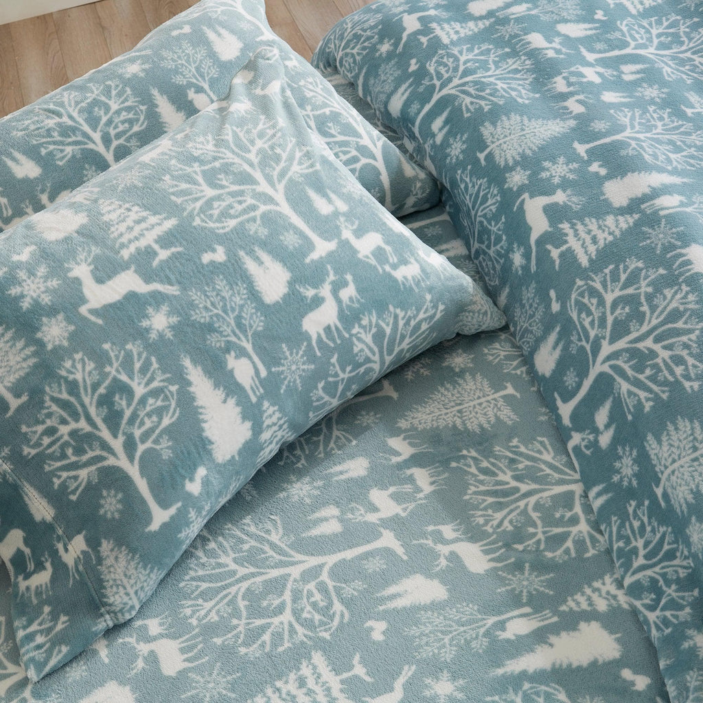 Printed Plush Sheet - Velvet Luxe Collection Great Bay Home