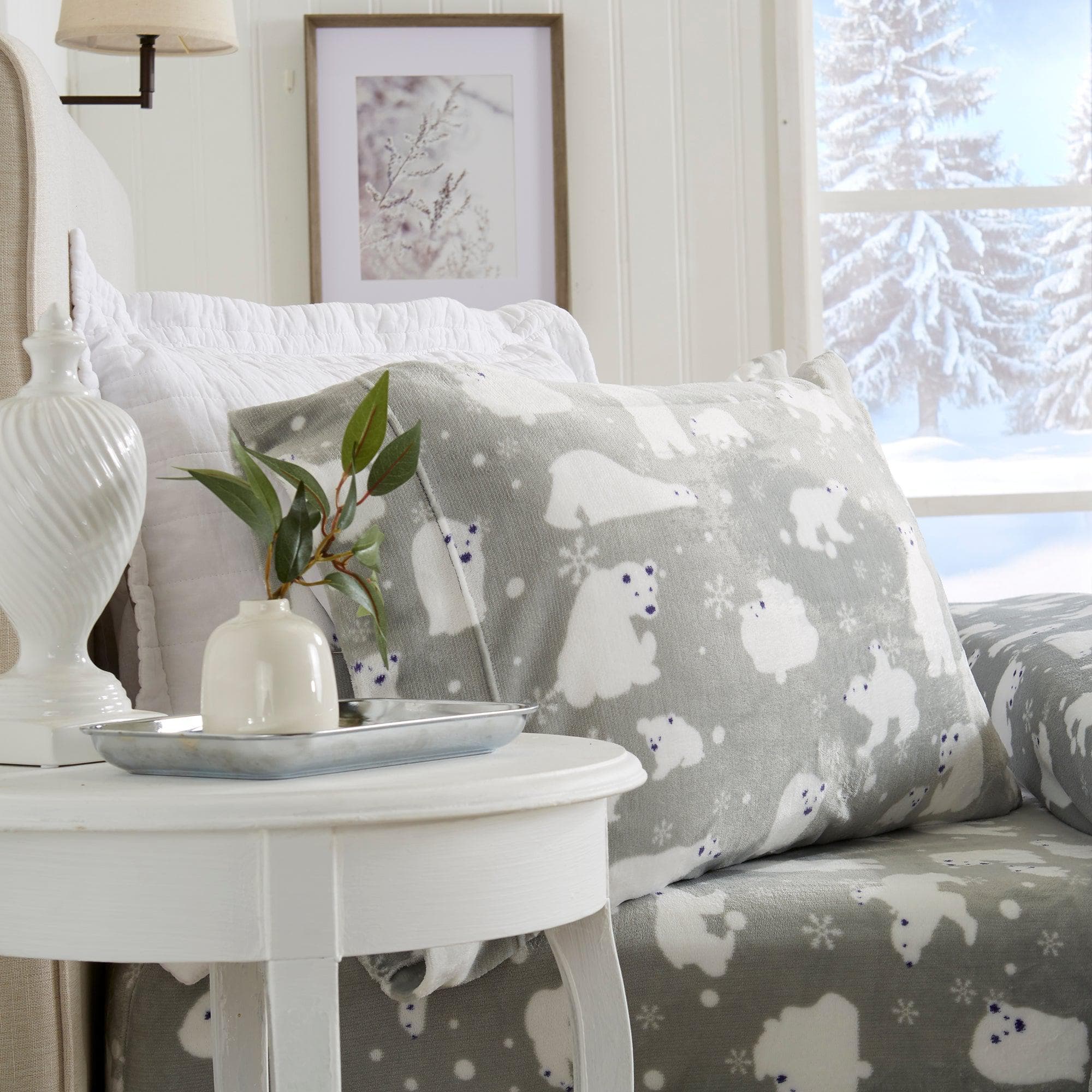 Printed Plush Sheet - Velvet Luxe Collection Great Bay Home