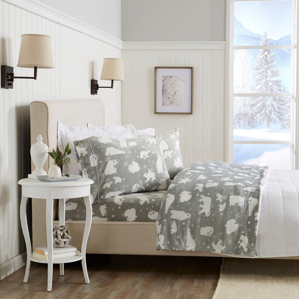 Printed Plush Sheet - Velvet Luxe Collection Great Bay Home