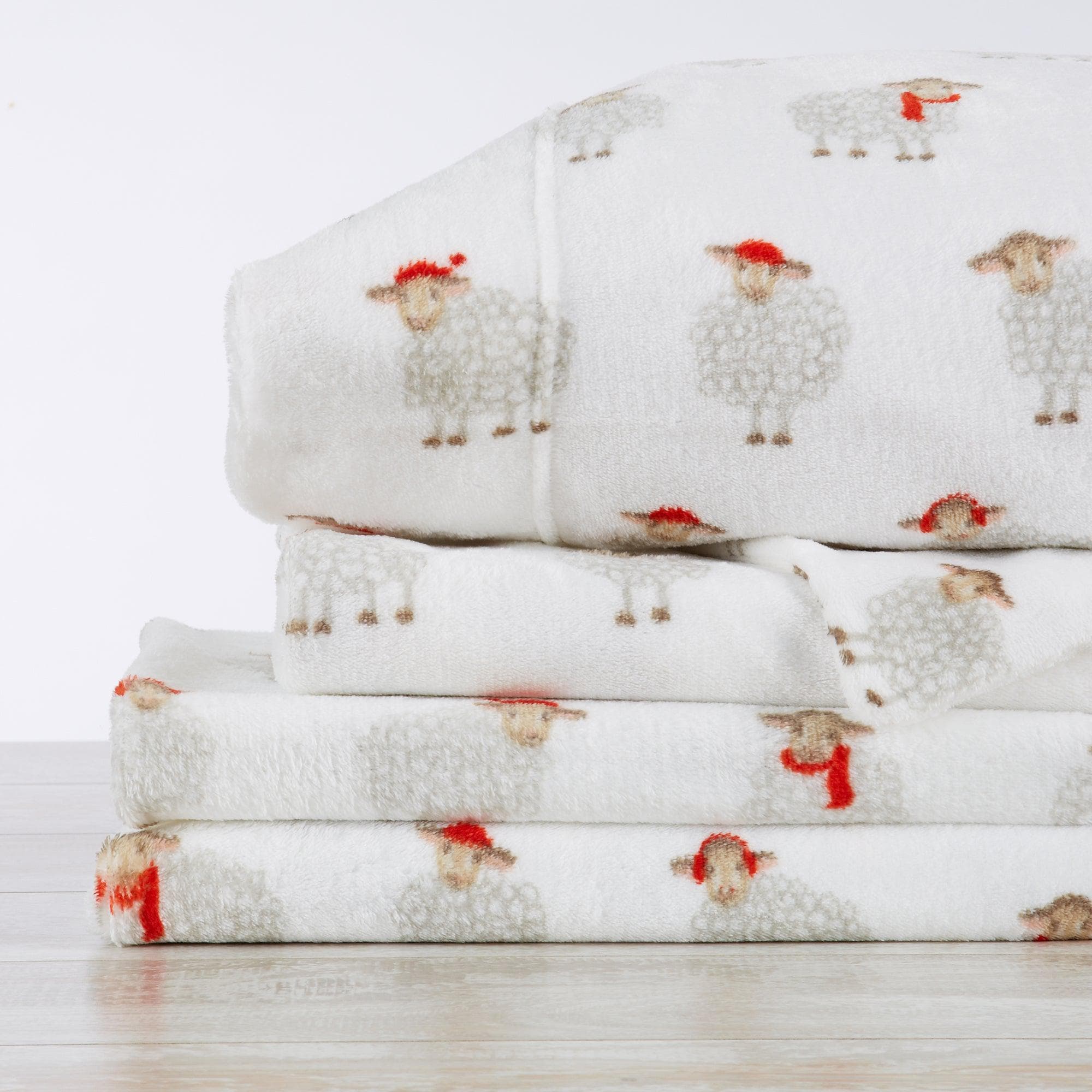 Printed Plush Sheet - Velvet Luxe Collection Great Bay Home