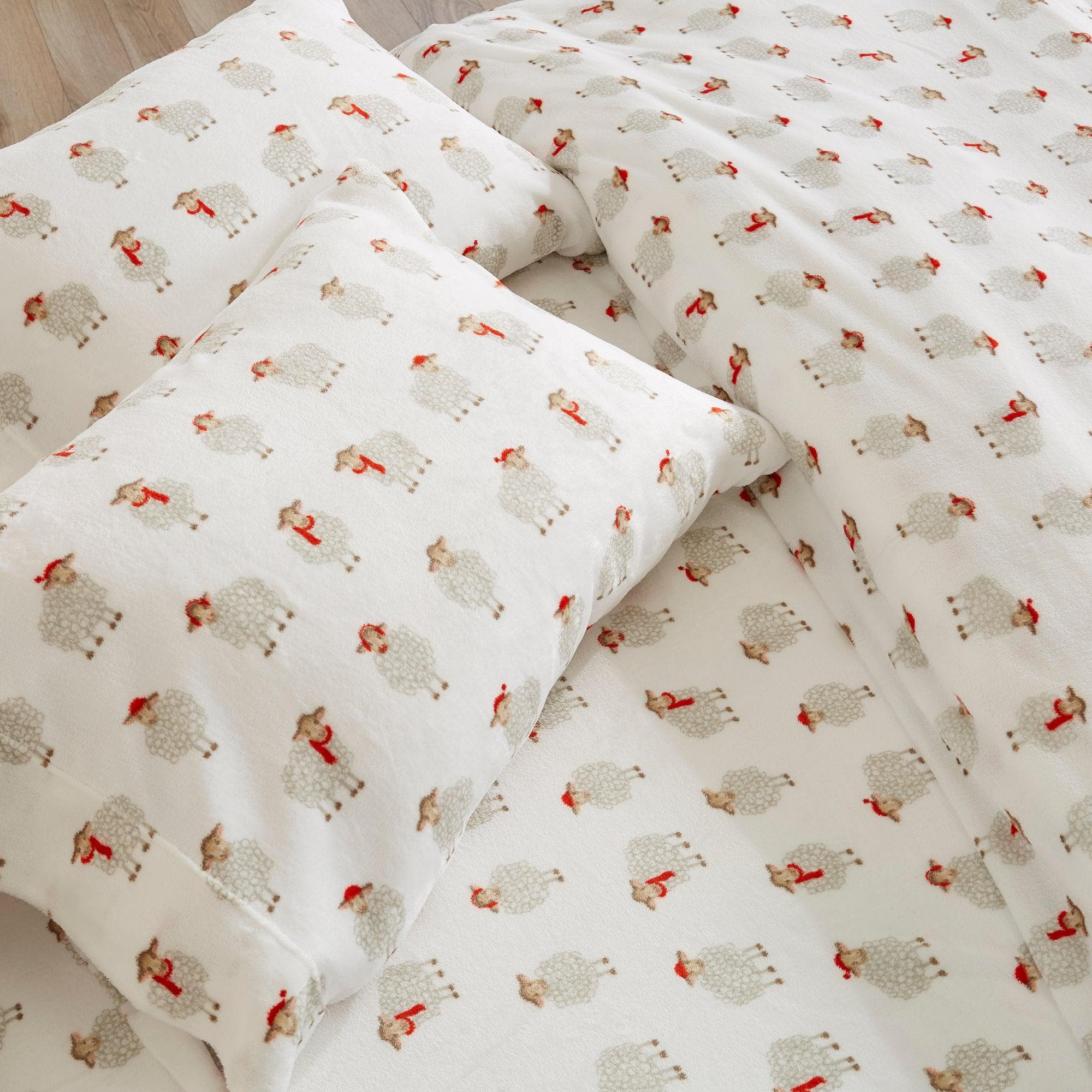 Printed Plush Sheet - Velvet Luxe Collection Great Bay Home