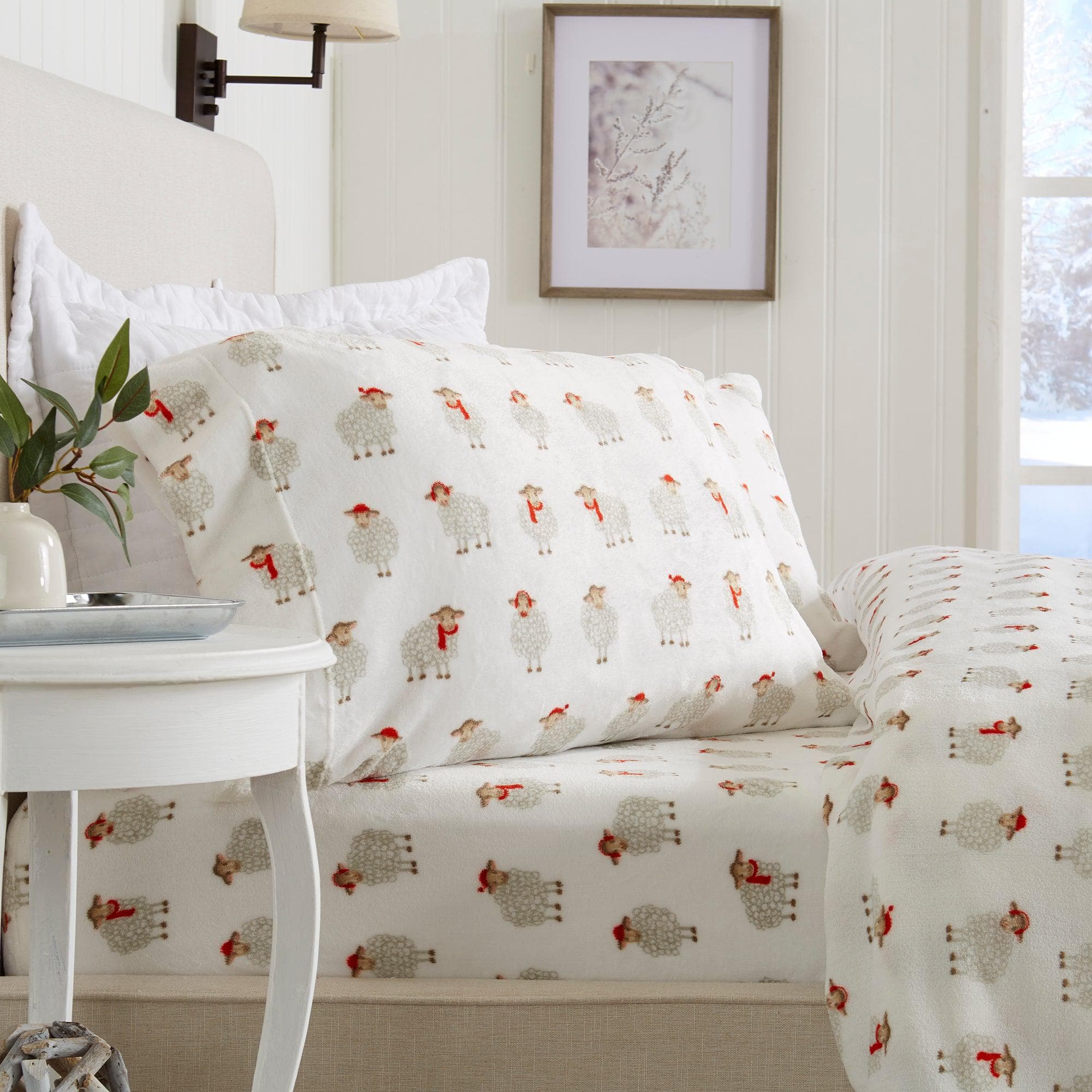 Printed Plush Sheet - Velvet Luxe Collection Great Bay Home