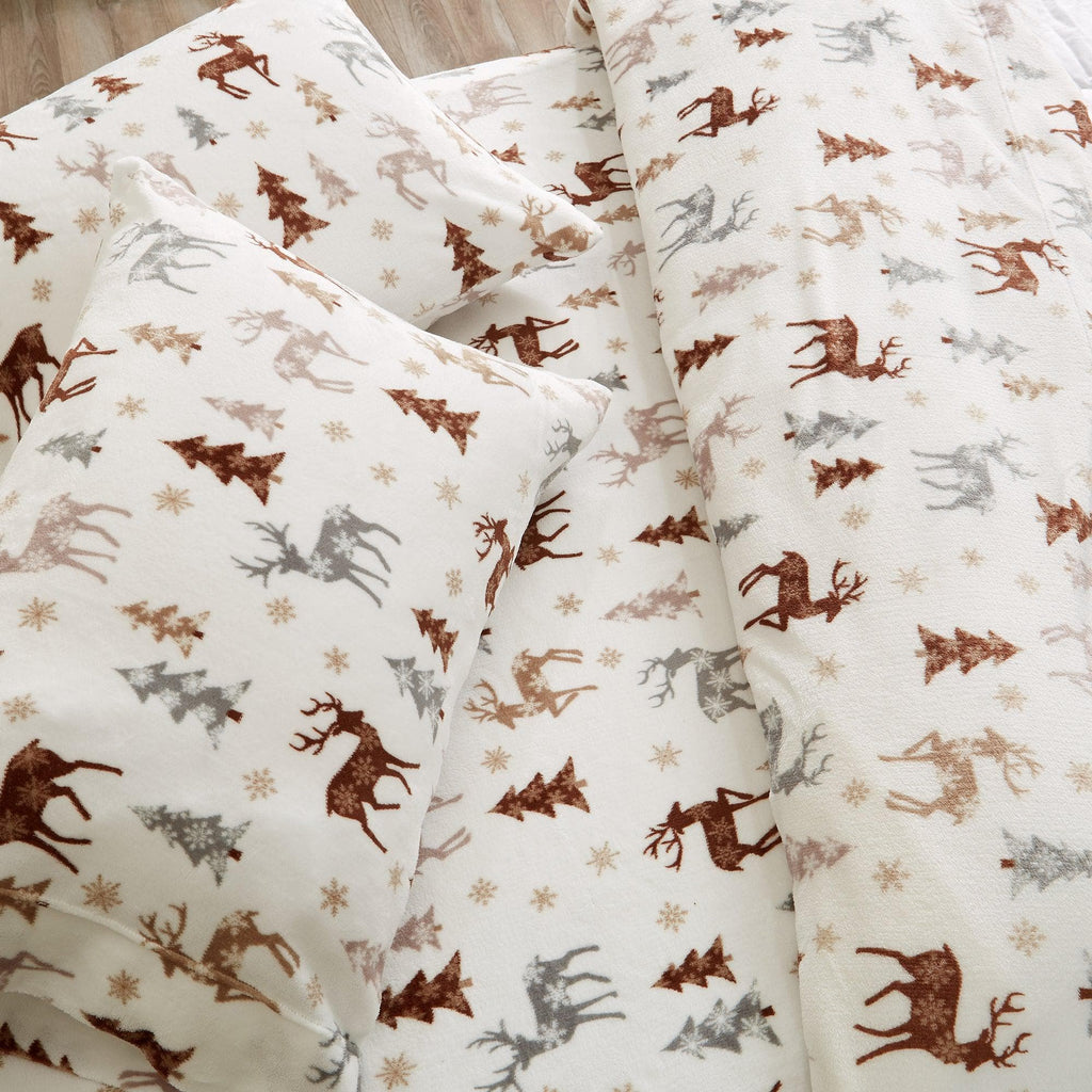 Printed Plush Sheet - Velvet Luxe Collection Great Bay Home