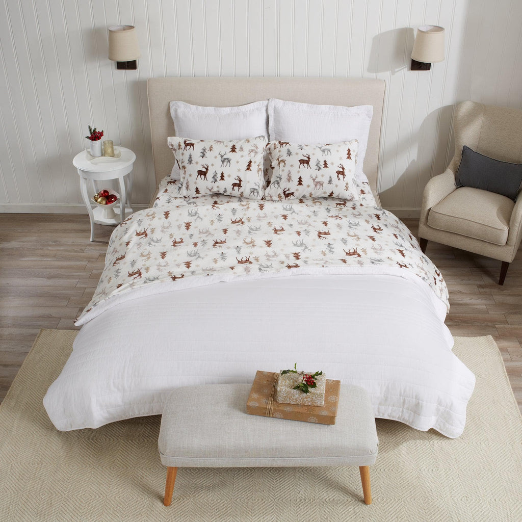 Printed Plush Sheet - Velvet Luxe Collection Great Bay Home