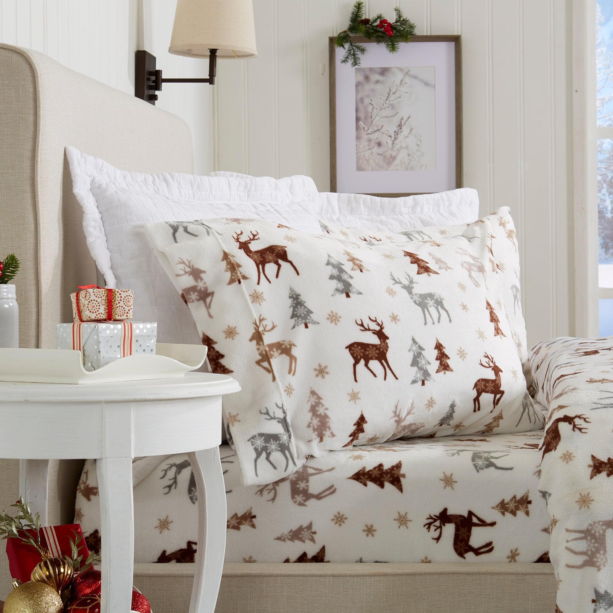 Printed Plush Sheet - Velvet Luxe Collection Great Bay Home