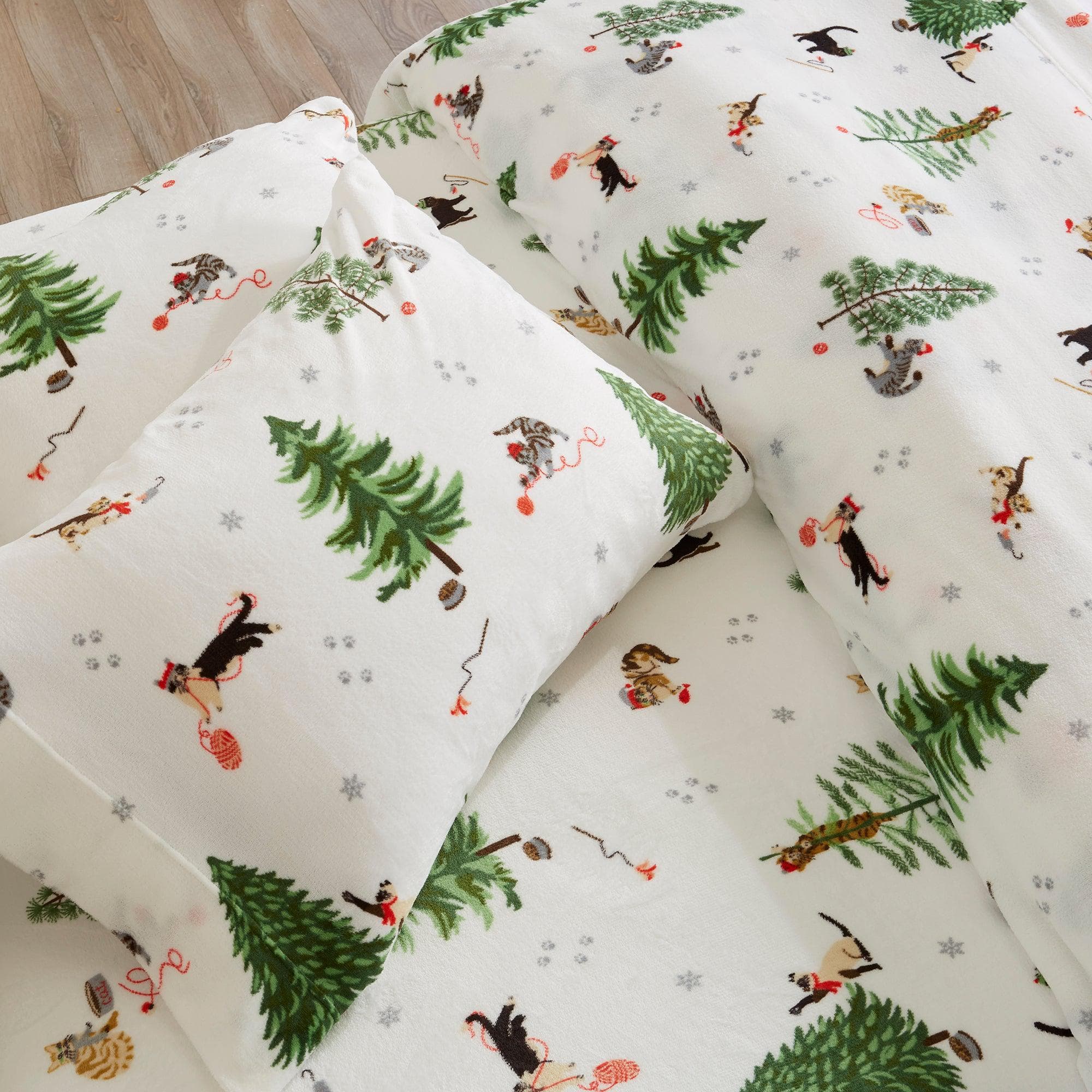 Printed Plush Sheet - Velvet Luxe Collection Great Bay Home