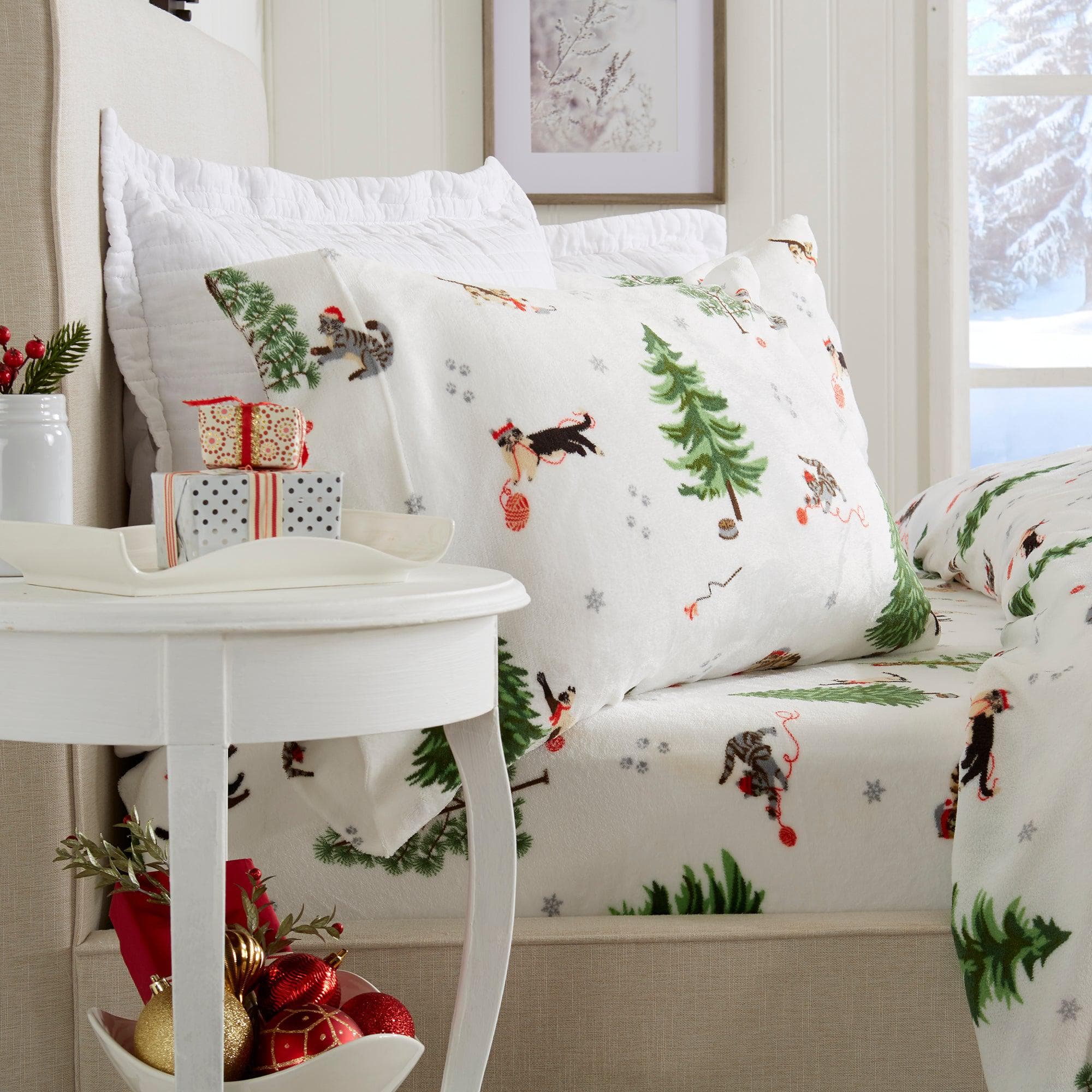 Printed Plush Sheet - Velvet Luxe Collection Great Bay Home