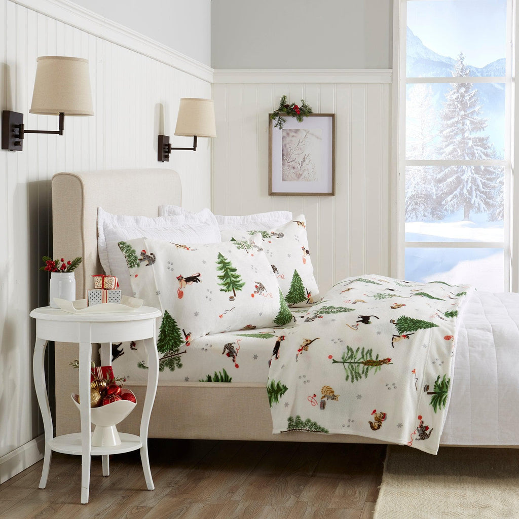 Printed Plush Sheet - Velvet Luxe Collection Great Bay Home