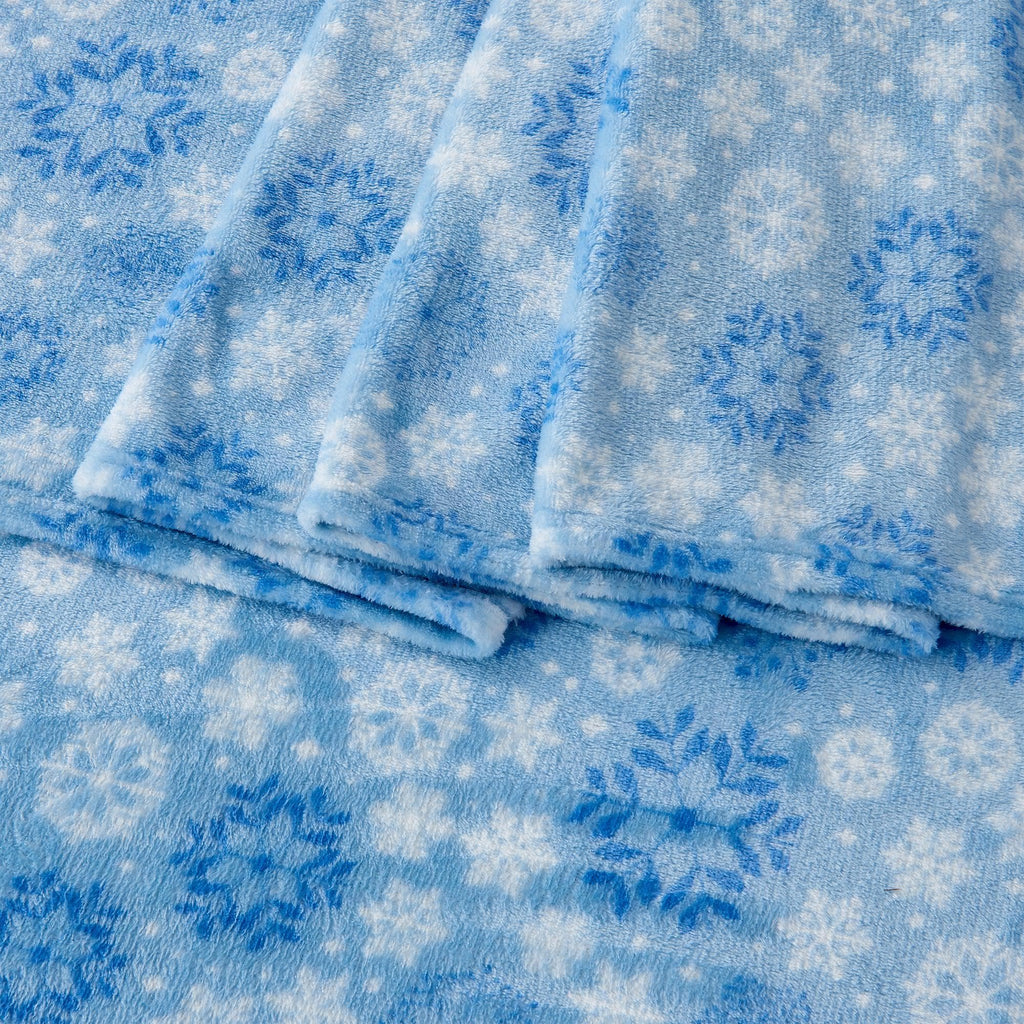 Printed Plush Sheet - Velvet Luxe Collection Great Bay Home