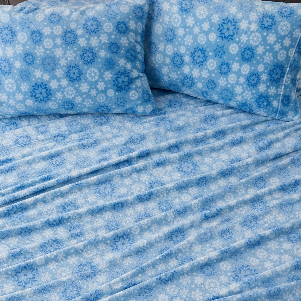 Printed Plush Sheet - Velvet Luxe Collection Great Bay Home