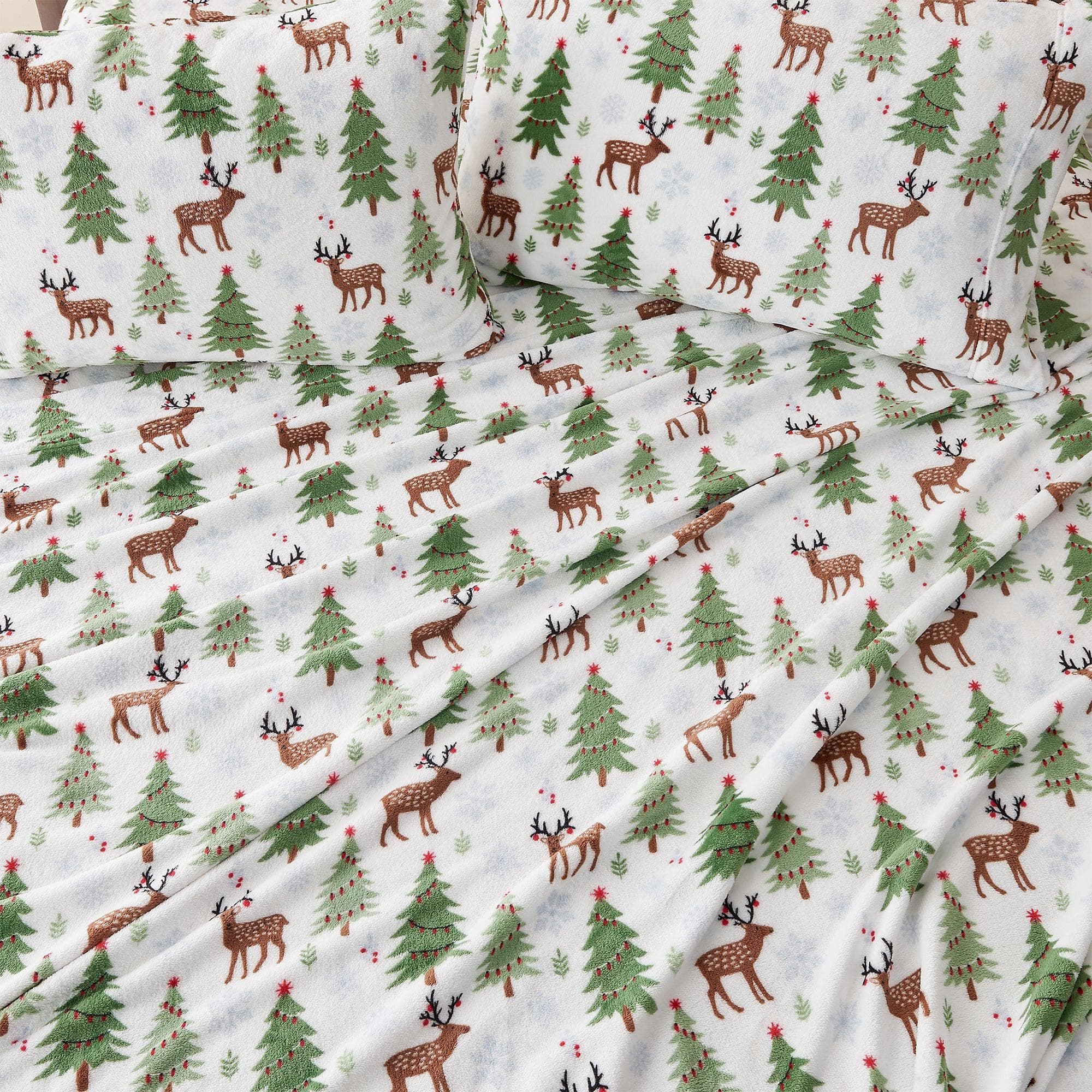 Printed Plush Sheet - Velvet Luxe Collection Great Bay Home