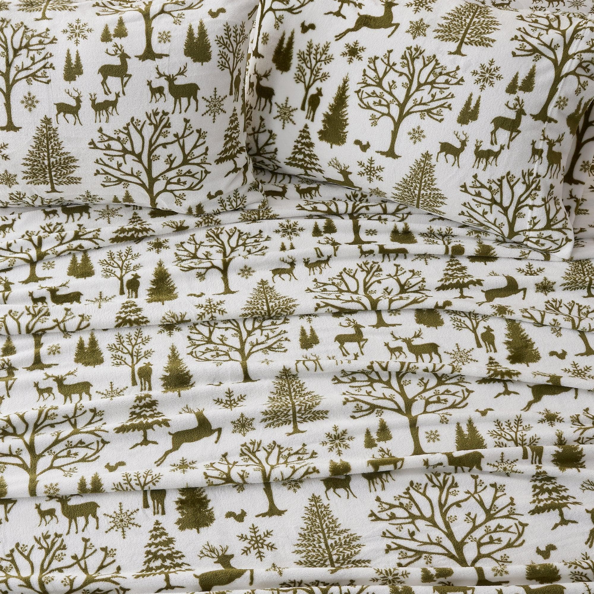 Printed Plush Sheet - Velvet Luxe Collection Great Bay Home