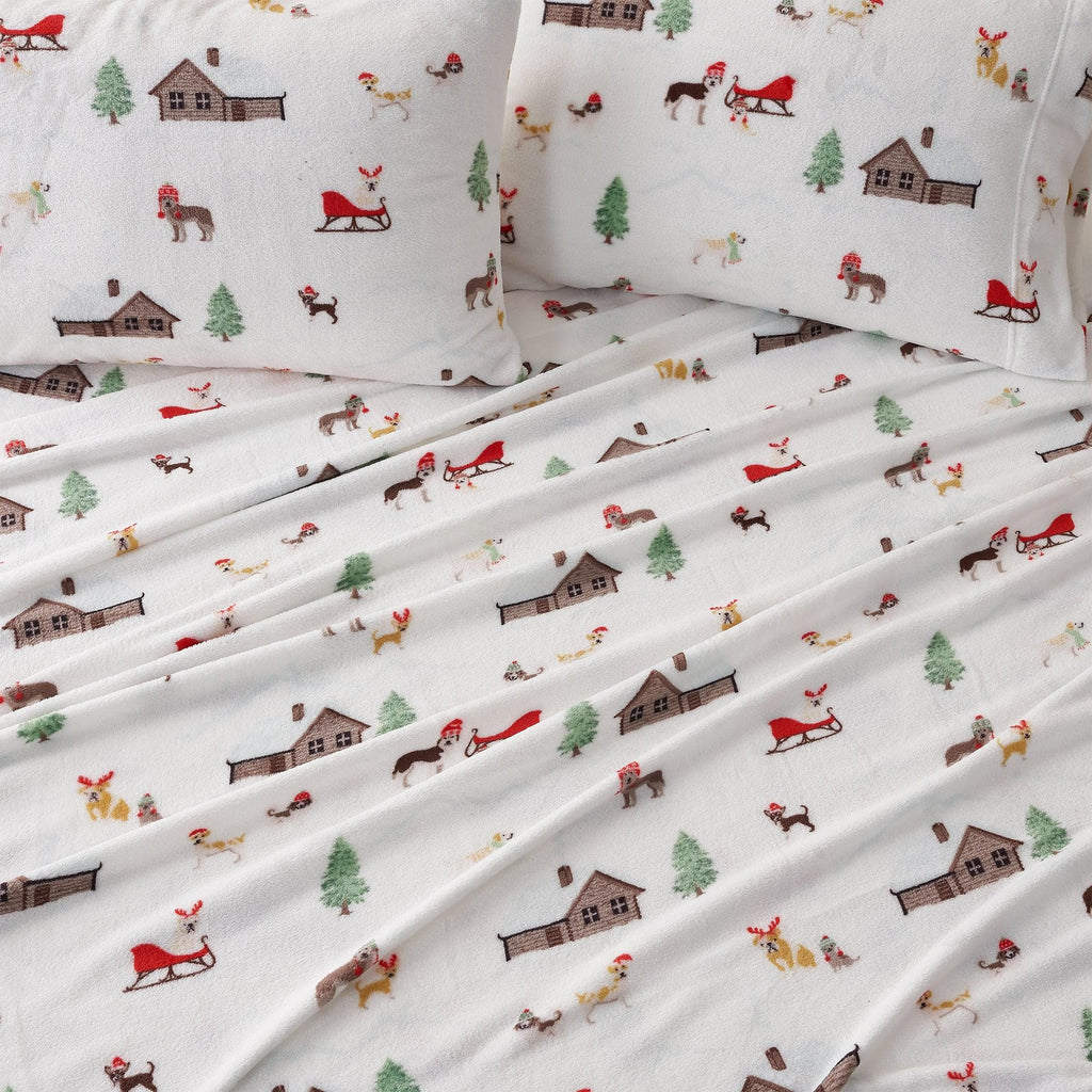 Printed Plush Sheet - Velvet Luxe Collection Great Bay Home